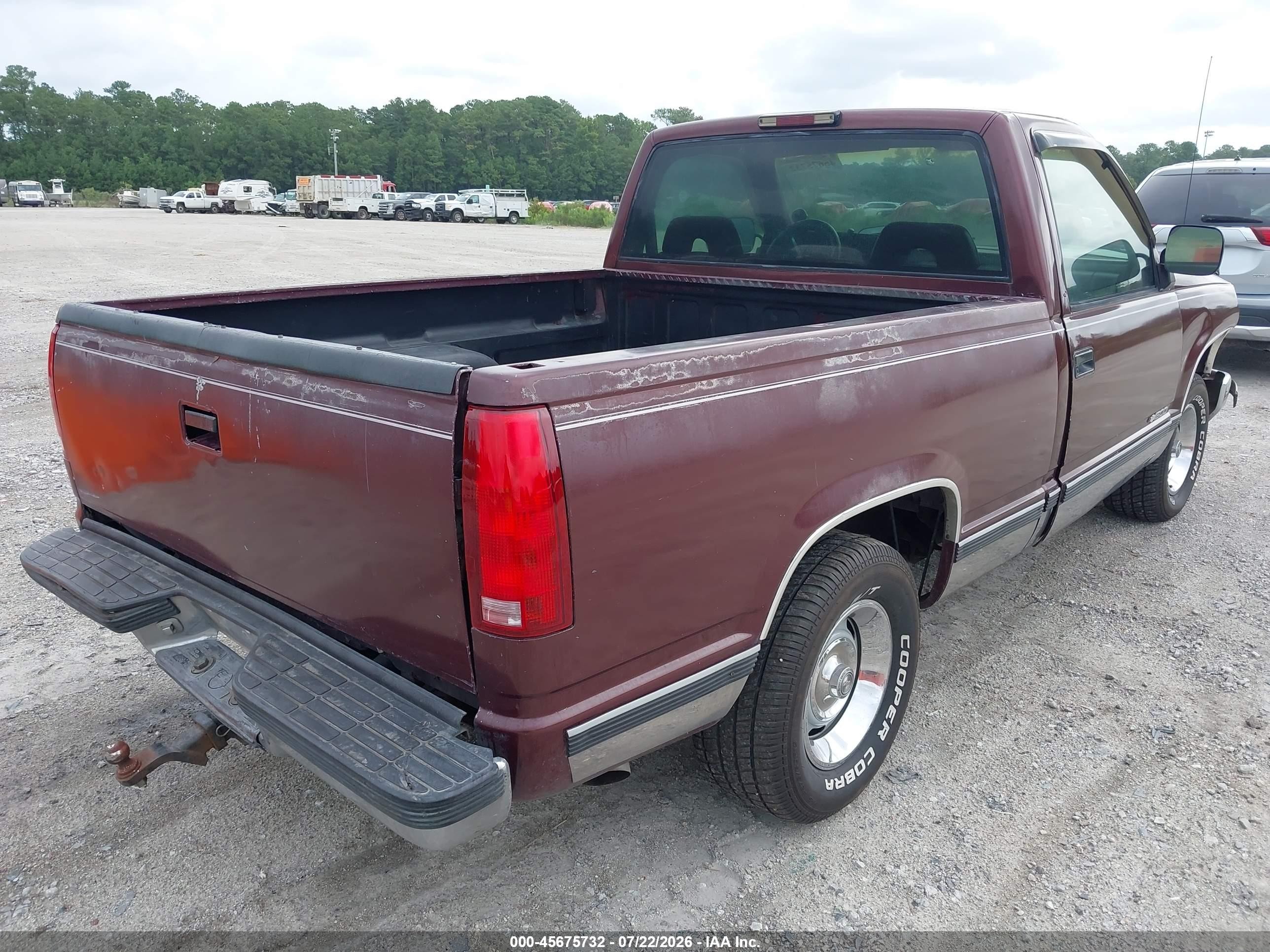 1994 Chevrolet Gmt-400 C1500 Red vin: 1GCDC14Z7RZ178875