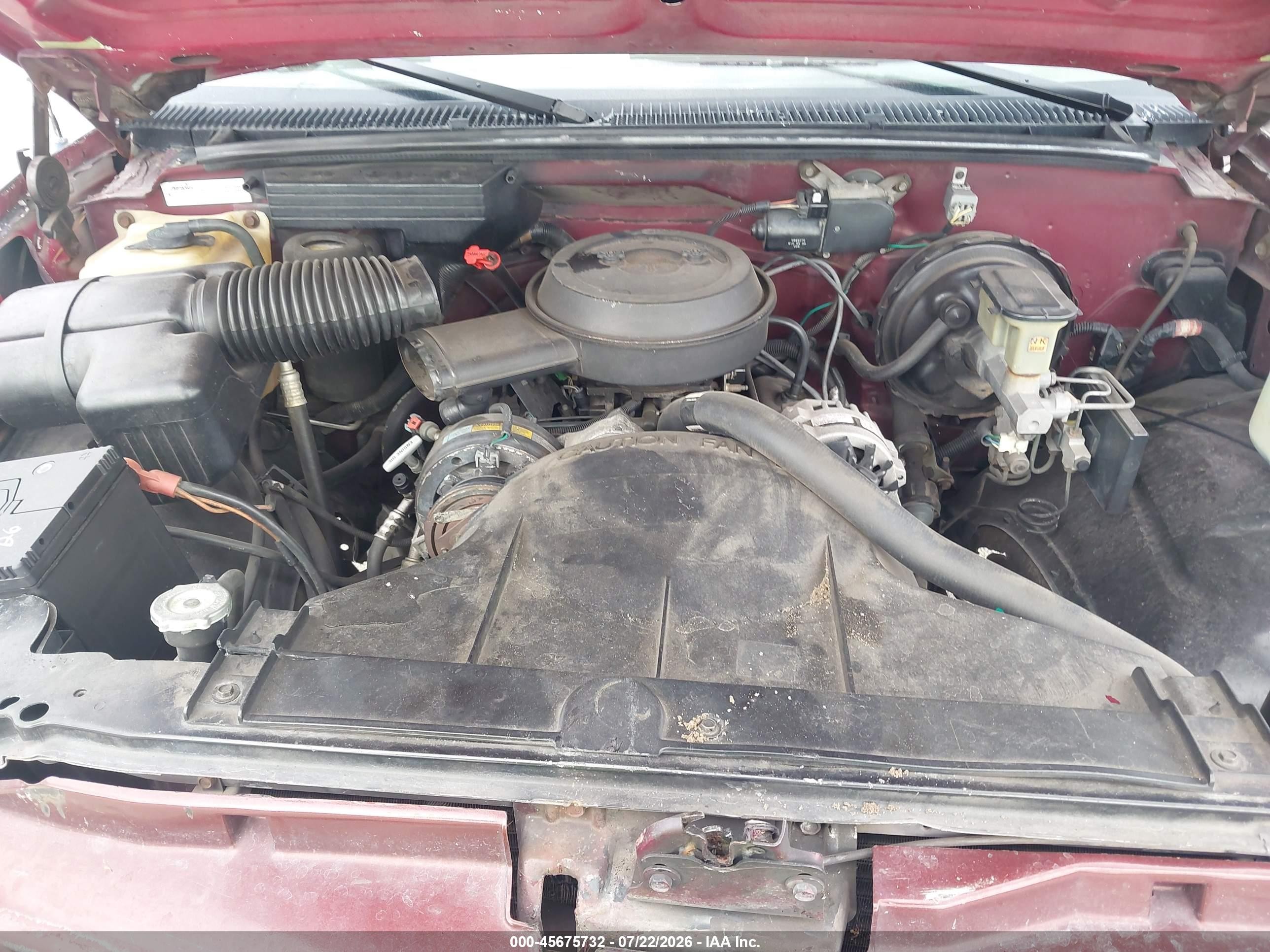 1994 Chevrolet Gmt-400 C1500 Red vin: 1GCDC14Z7RZ178875