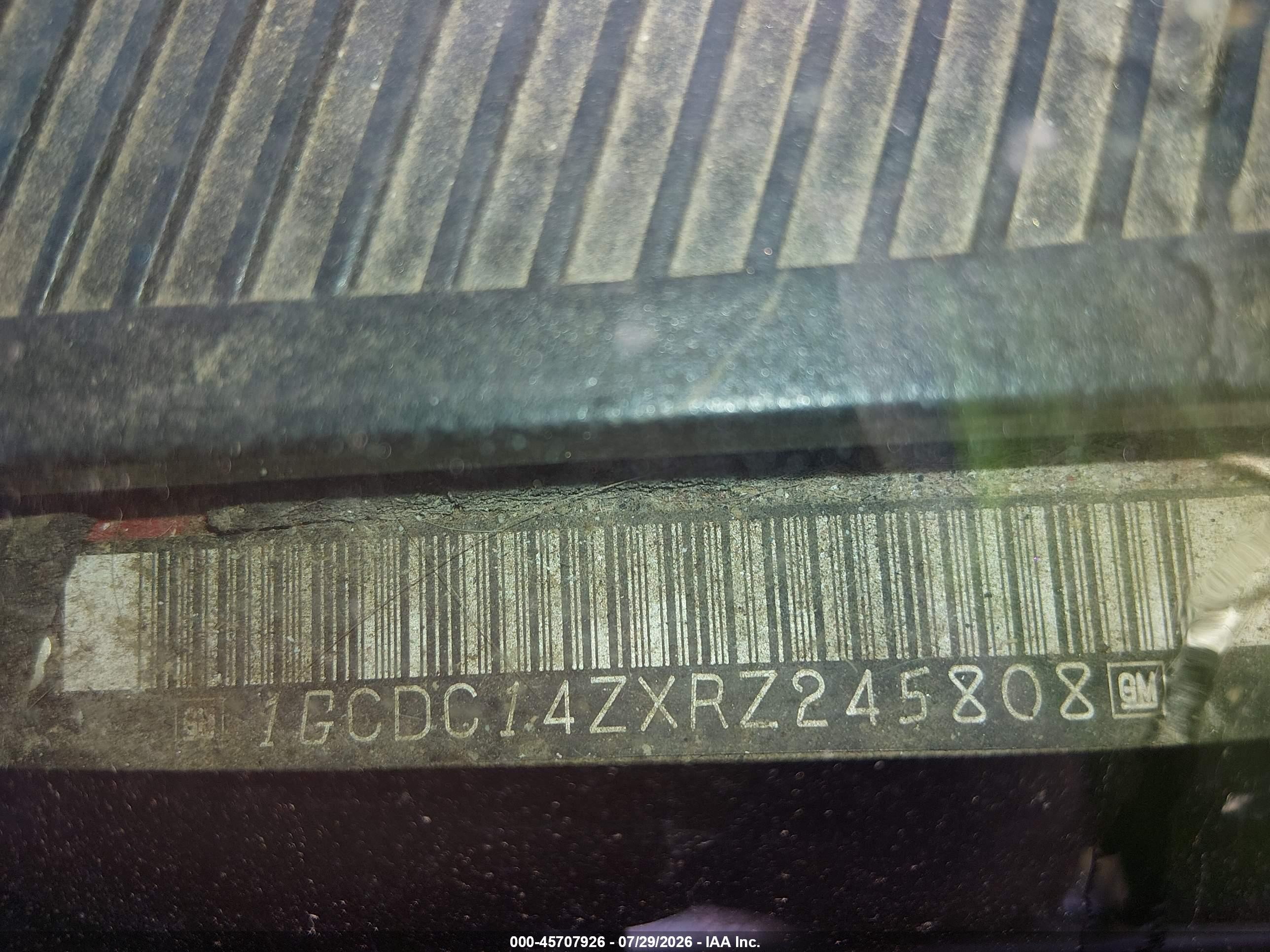 1994 Chevrolet Gmt-400 C1500 Gray vin: 1GCDC14ZXRZ245808