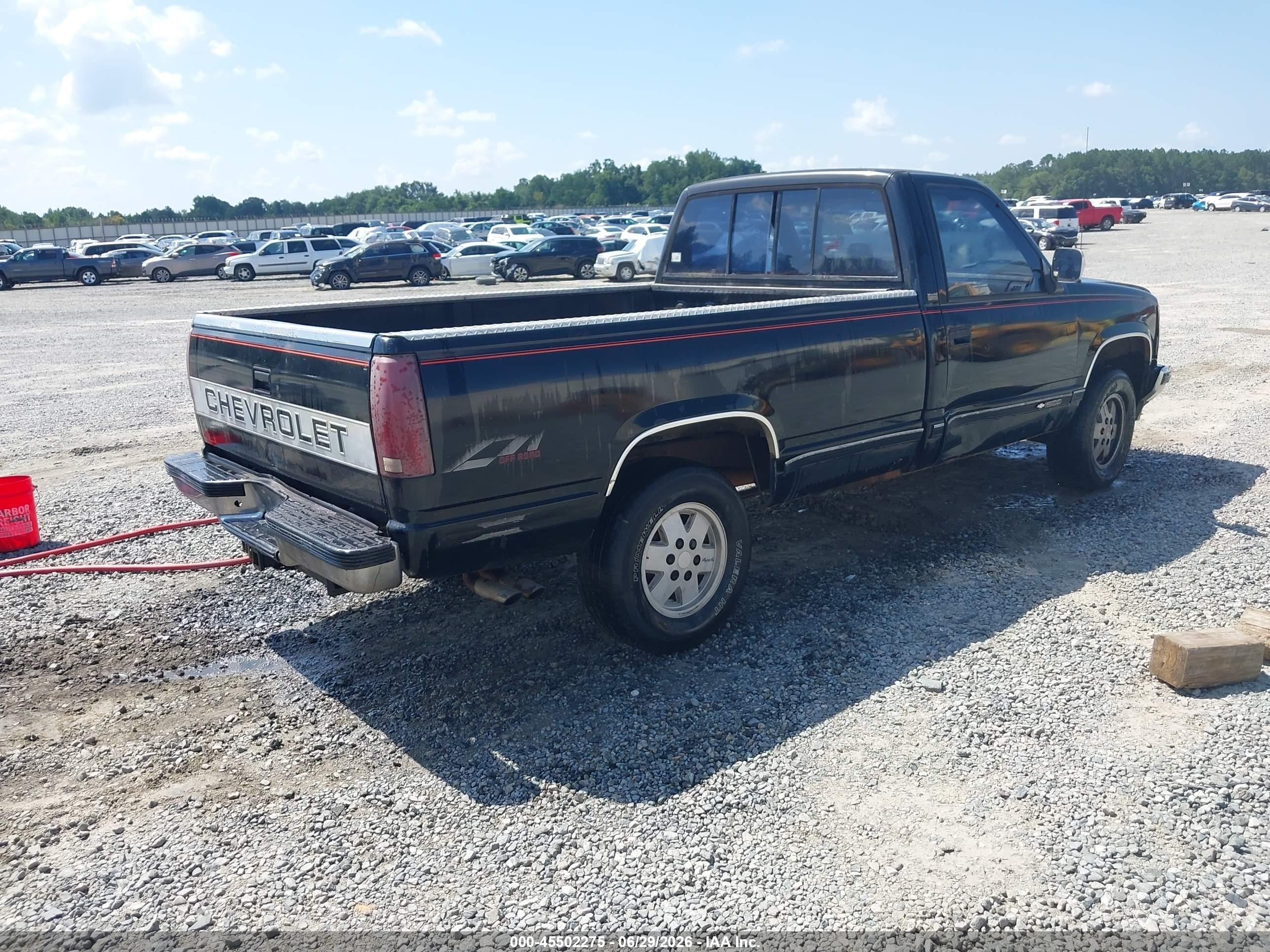 1991 Chevrolet Gmt-400 K1500 Черный vin: 1GCDK14K5ME110290