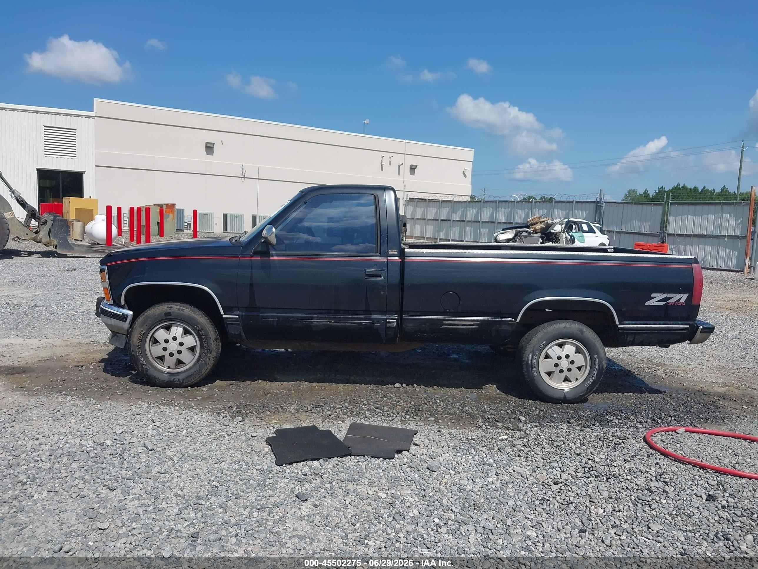 1991 Chevrolet Gmt-400 K1500 Черный vin: 1GCDK14K5ME110290