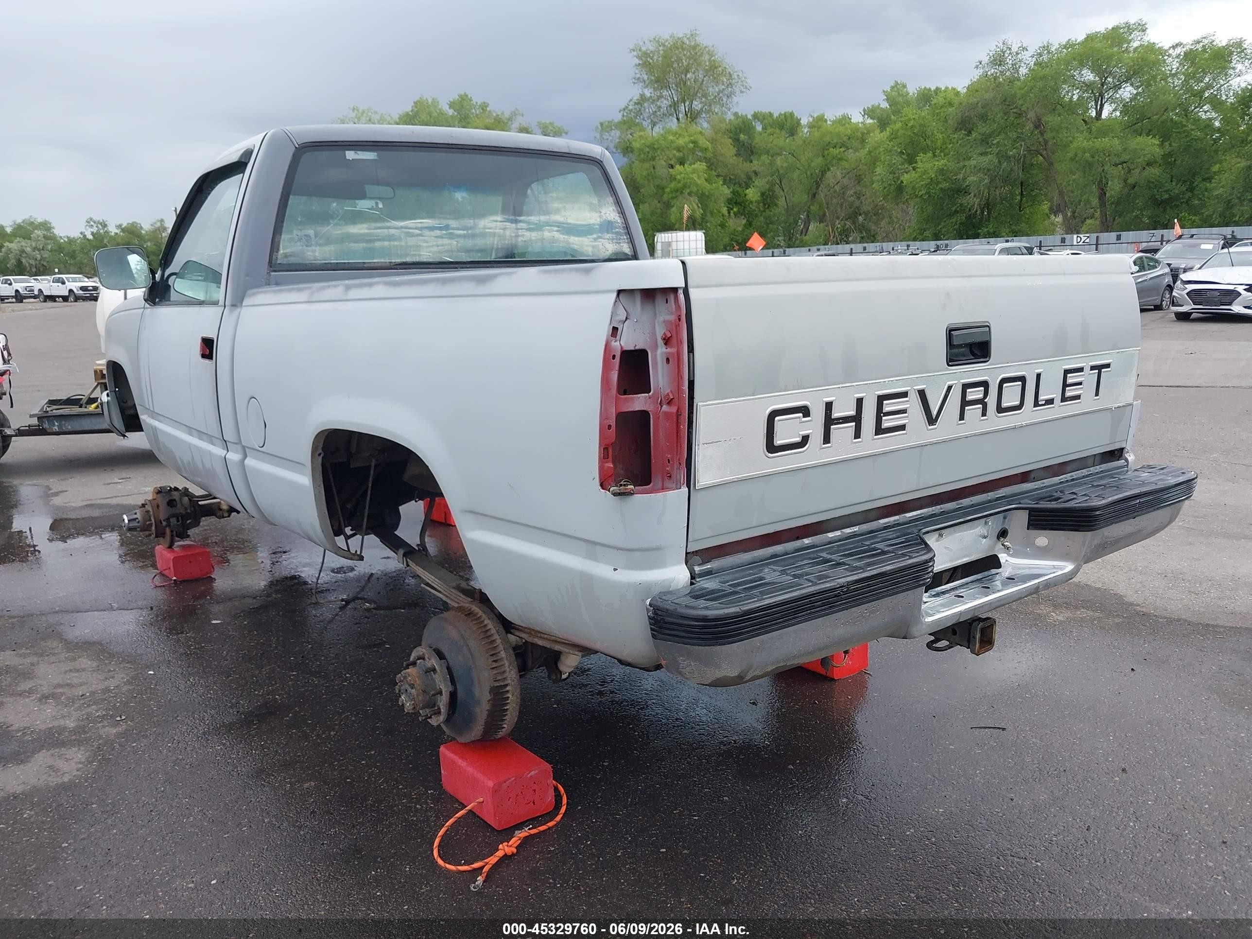 1991 Chevrolet Gmt-400 K1500 Gray vin: 1GCDK14K5ME132600