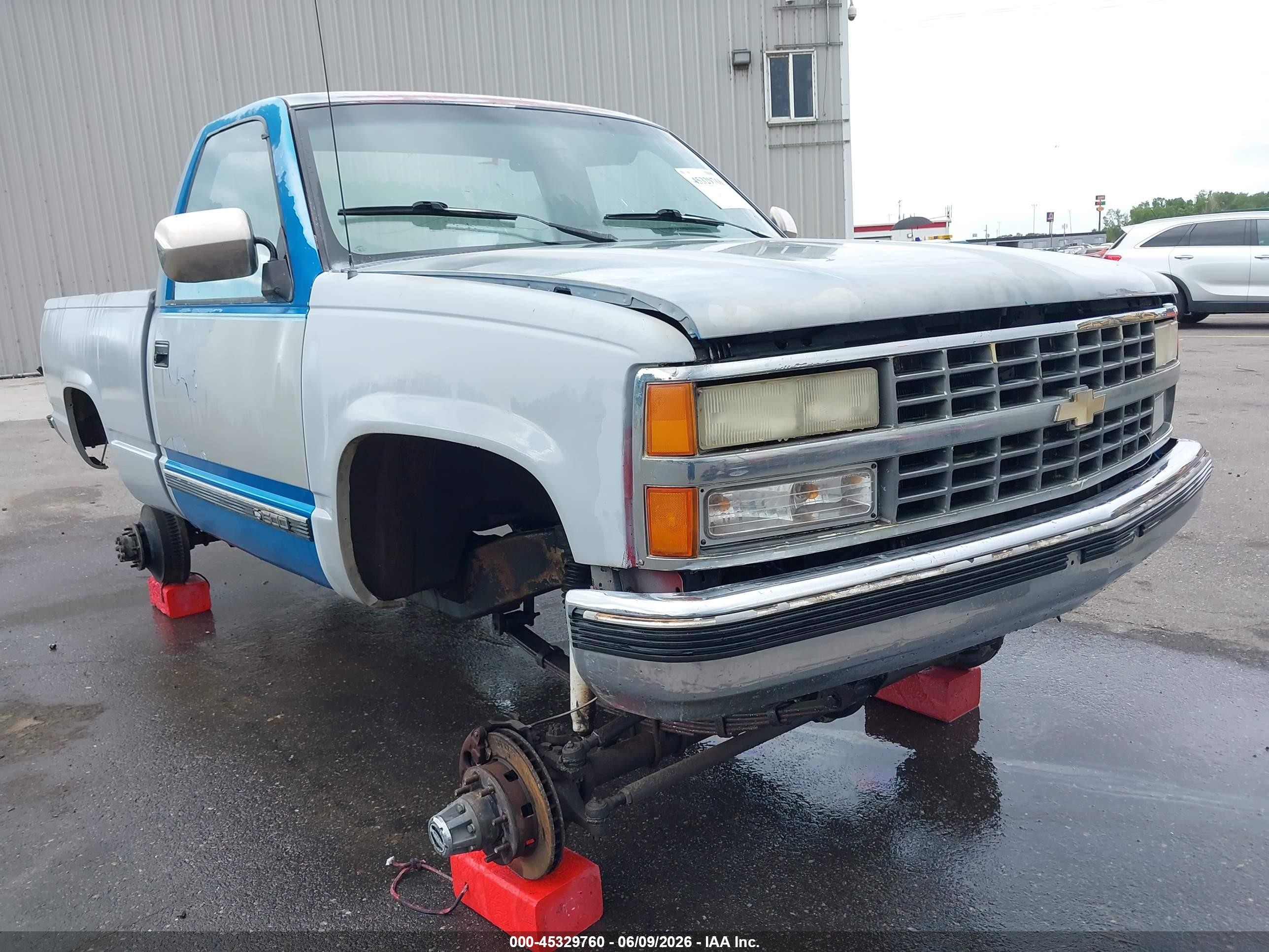 1991 Chevrolet Gmt-400 K1500 Gray vin: 1GCDK14K5ME132600