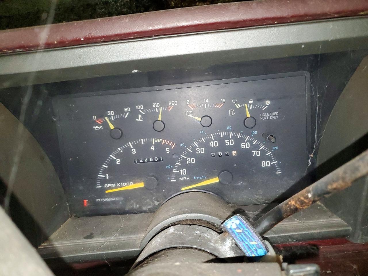 1991 Chevrolet Gmt-400 Red vin: 1GCDK14K6MZ174086