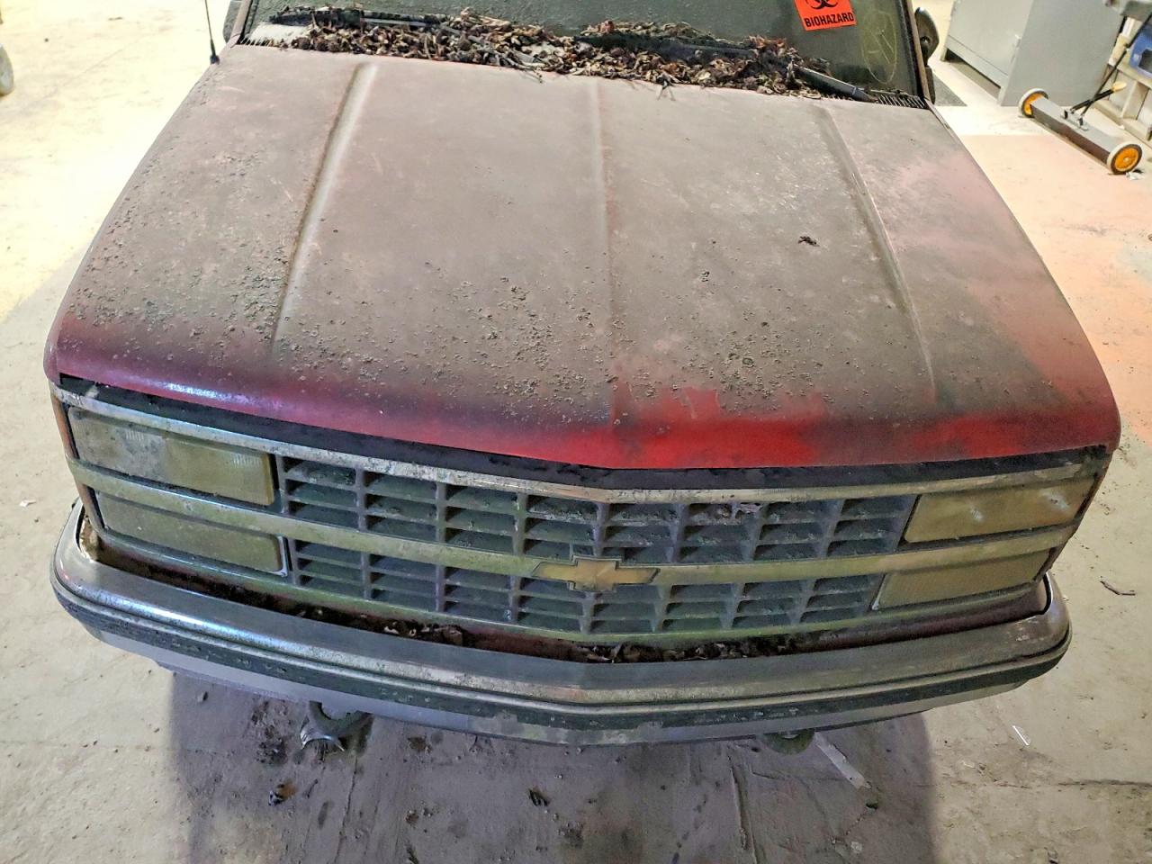 1991 Chevrolet Gmt-400 Red vin: 1GCDK14K6MZ174086