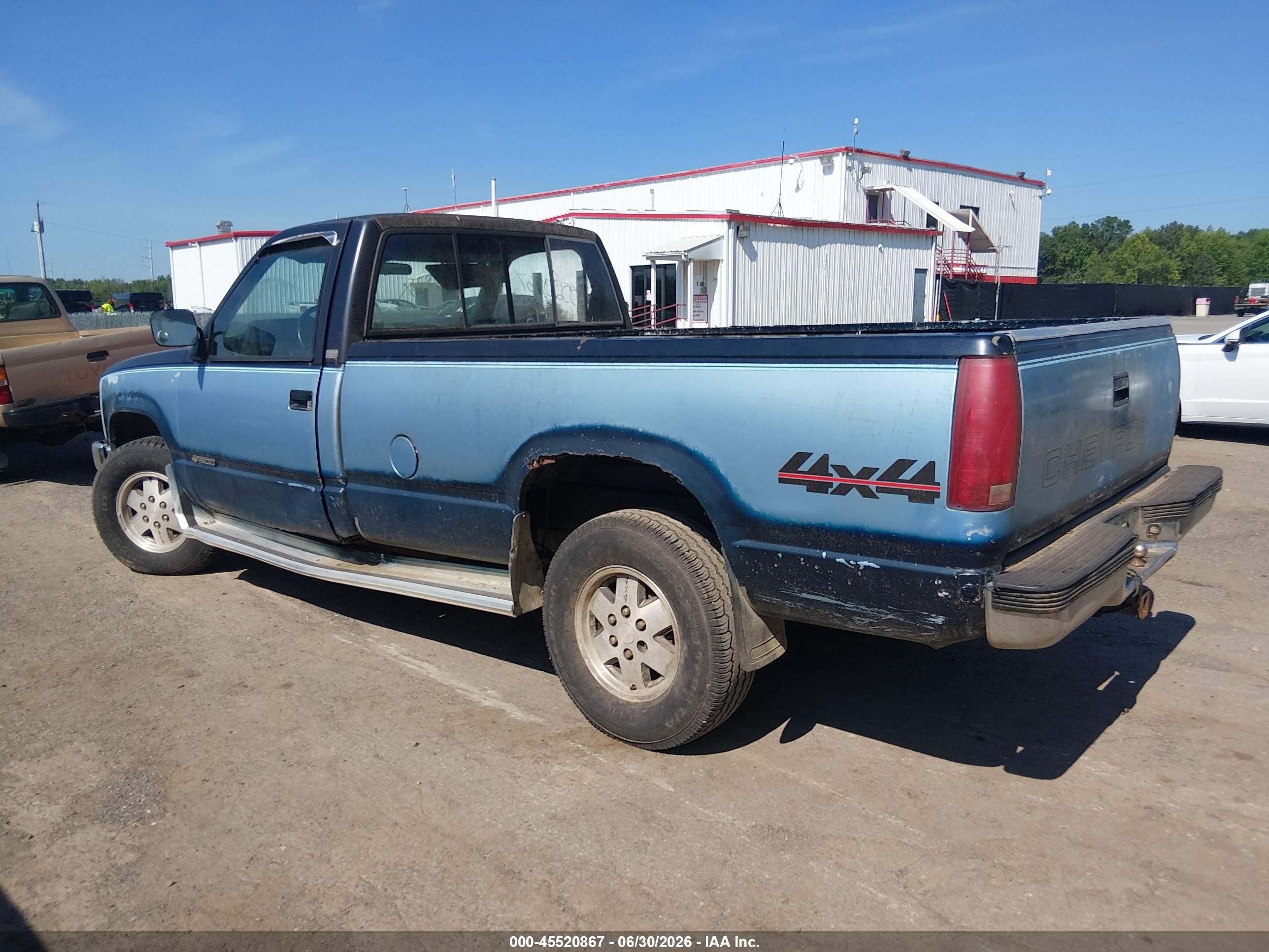 1989 Chevrolet Gmt-400 K1500 Blue vin: 1GCDK14Z2KE218005