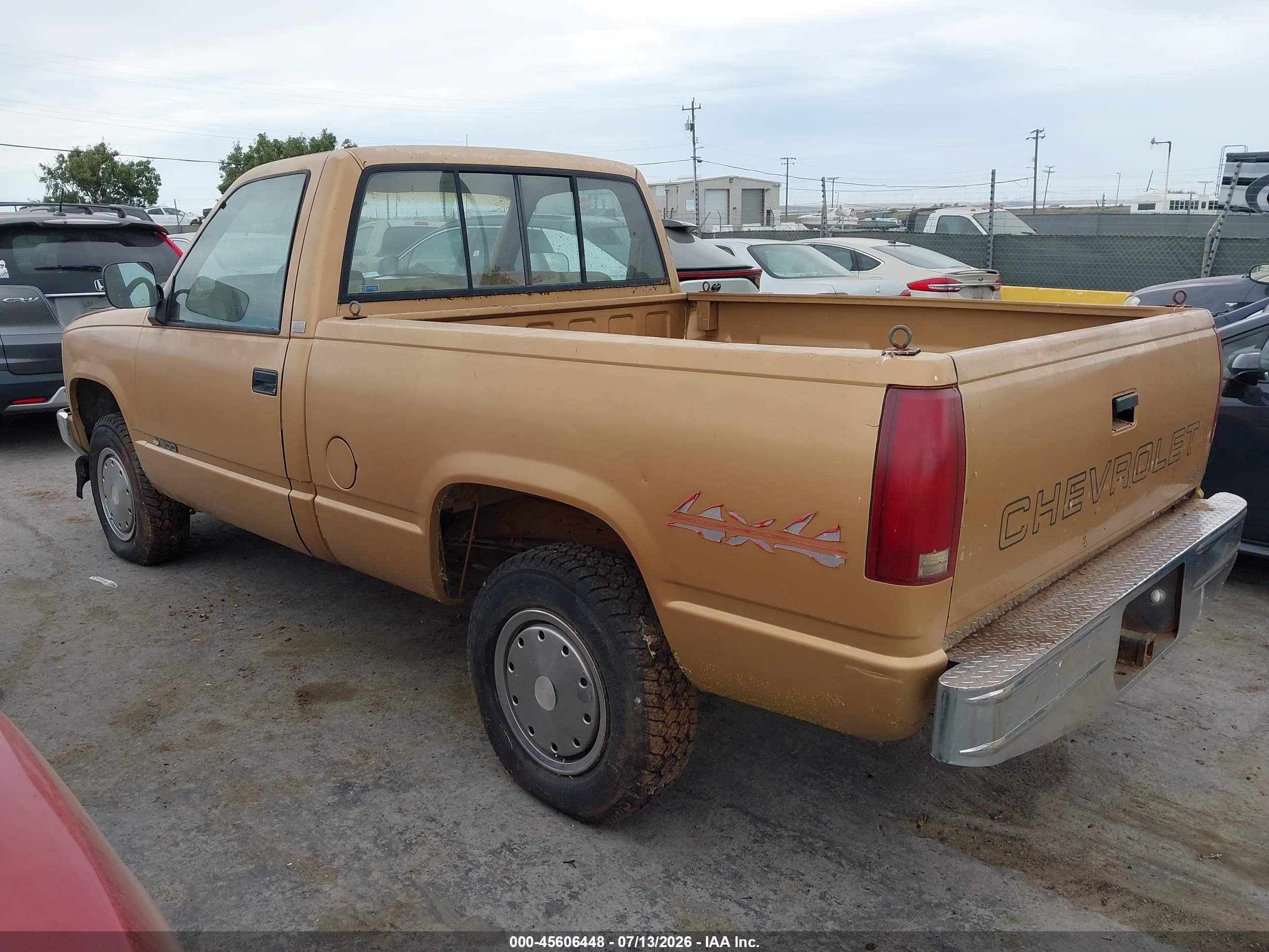 1989 Chevrolet Gmt-400 K1500 Orange vin: 1GCDK14Z2KZ273613