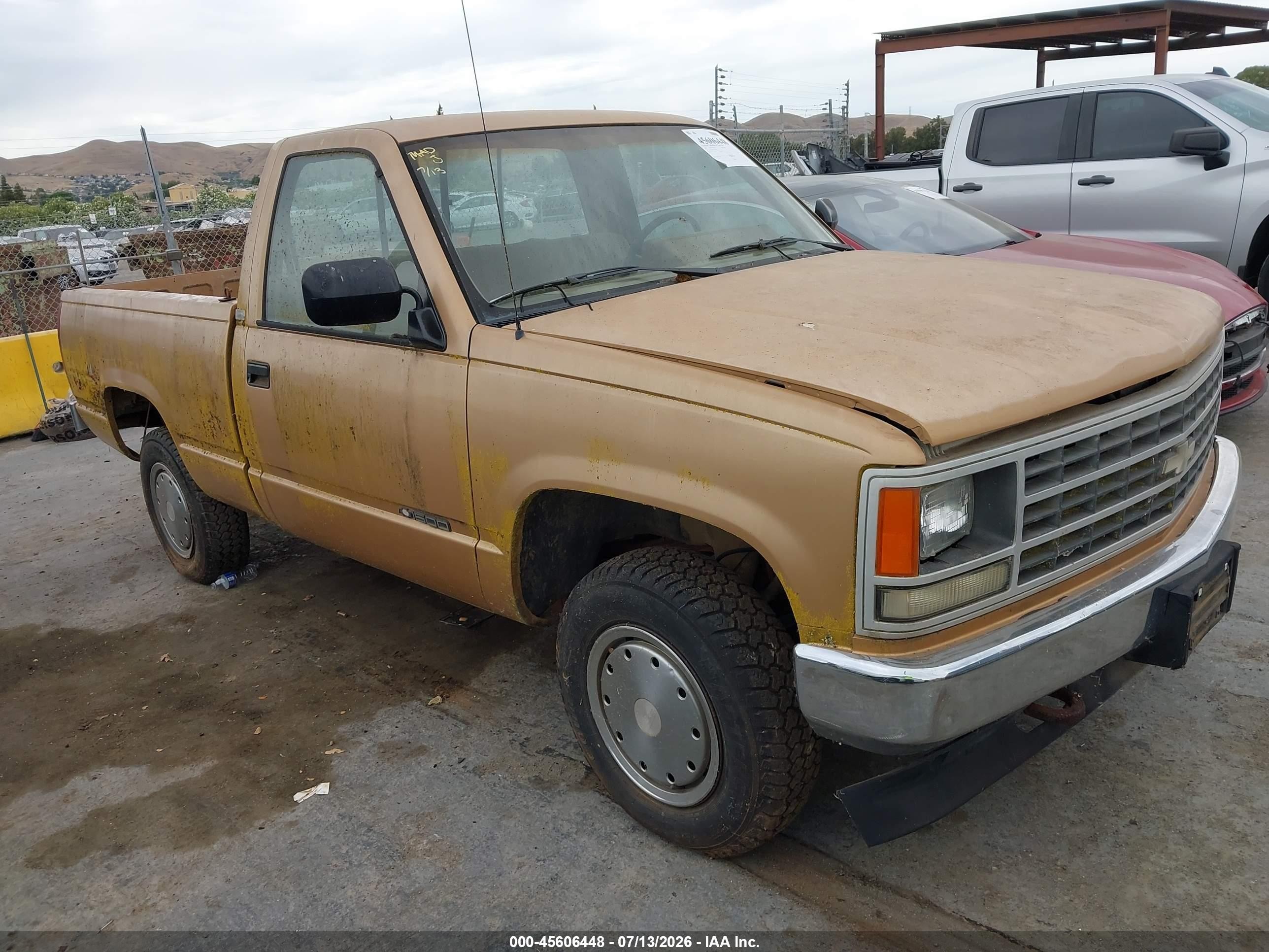 1989 Chevrolet Gmt-400 K1500 Orange vin: 1GCDK14Z2KZ273613