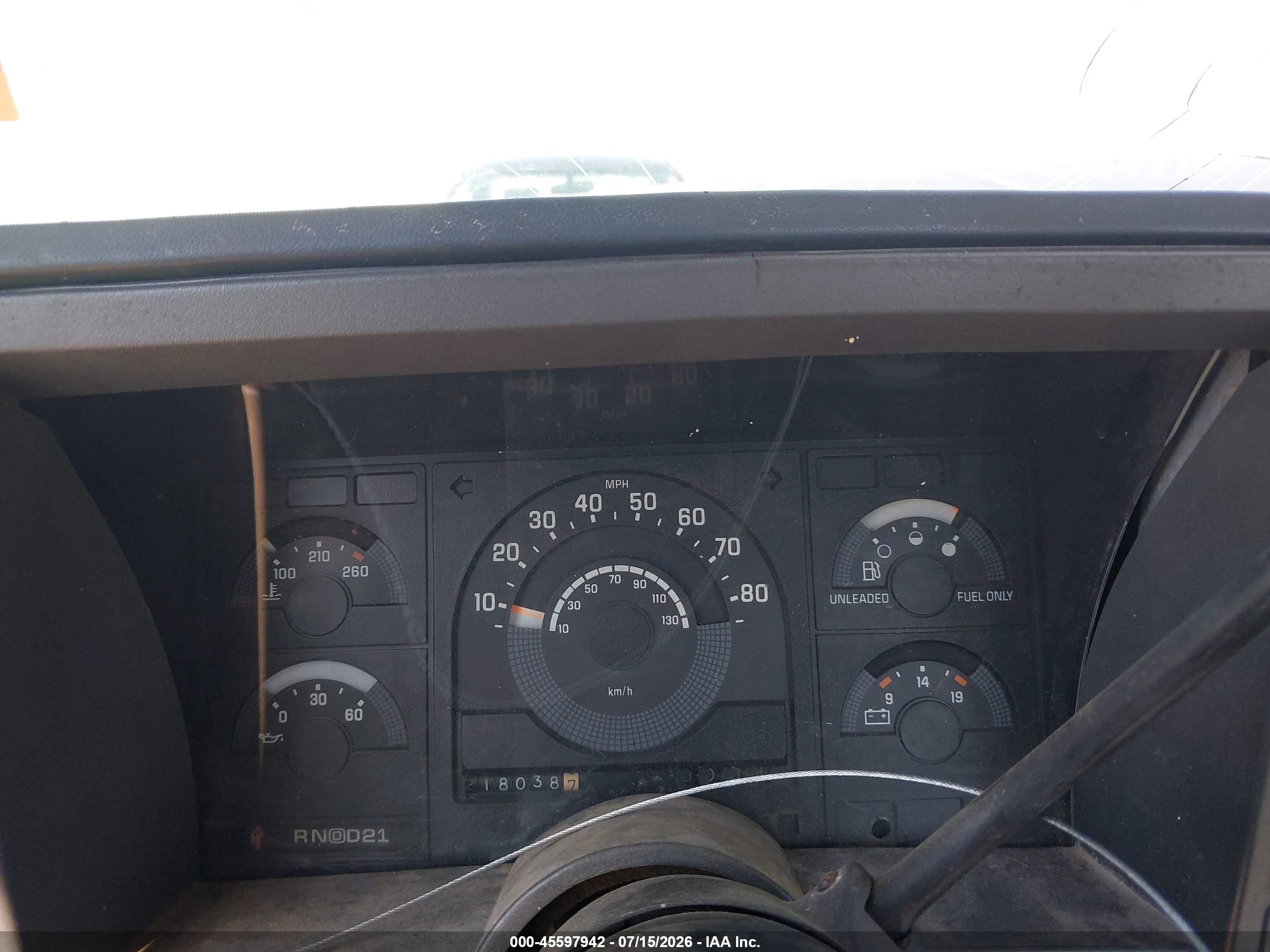 1989 Chevrolet Gmt-400 K1500 Blue vin: 1GCDK14Z9KE143576