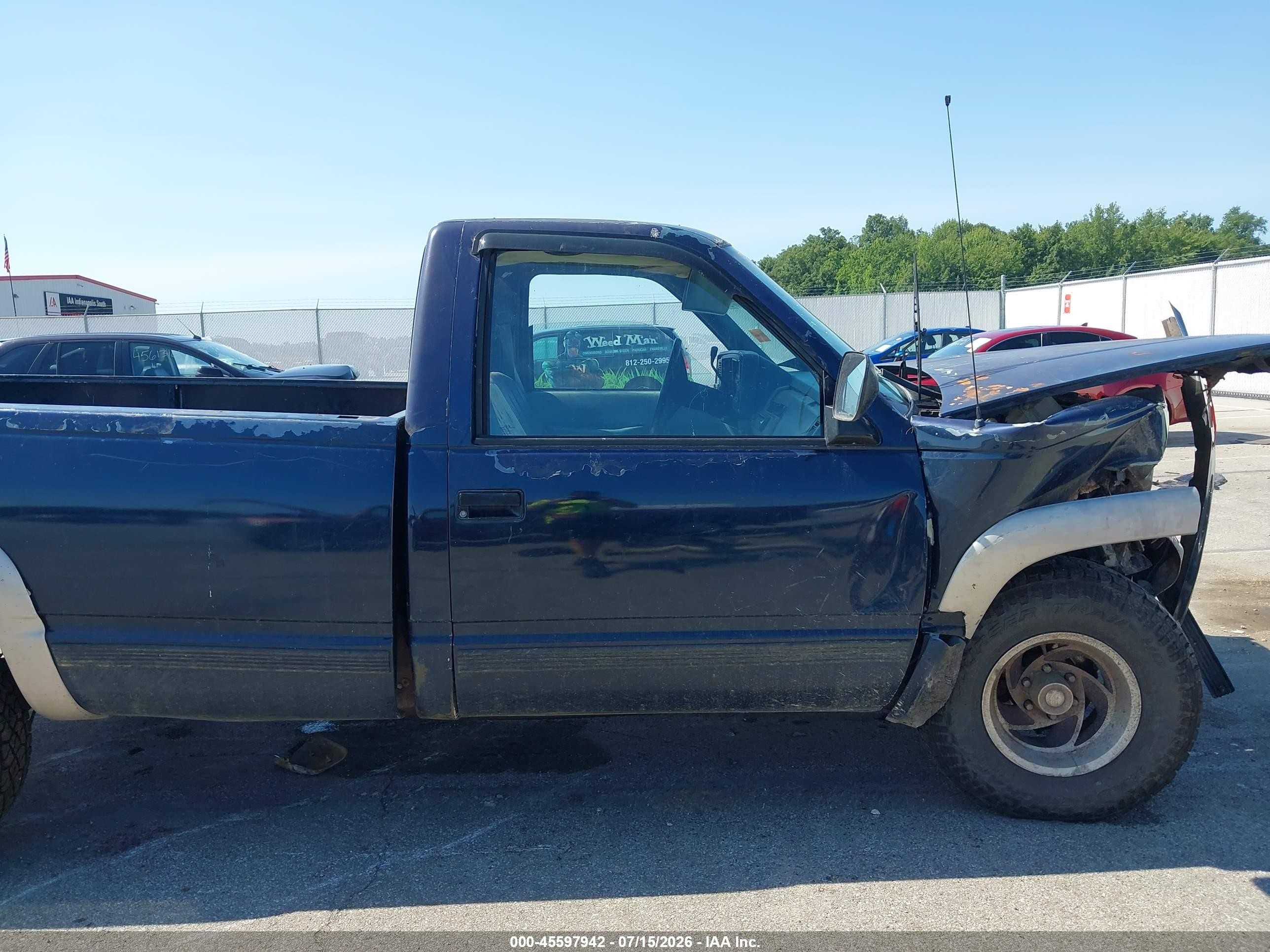 1989 Chevrolet Gmt-400 K1500 Blue vin: 1GCDK14Z9KE143576