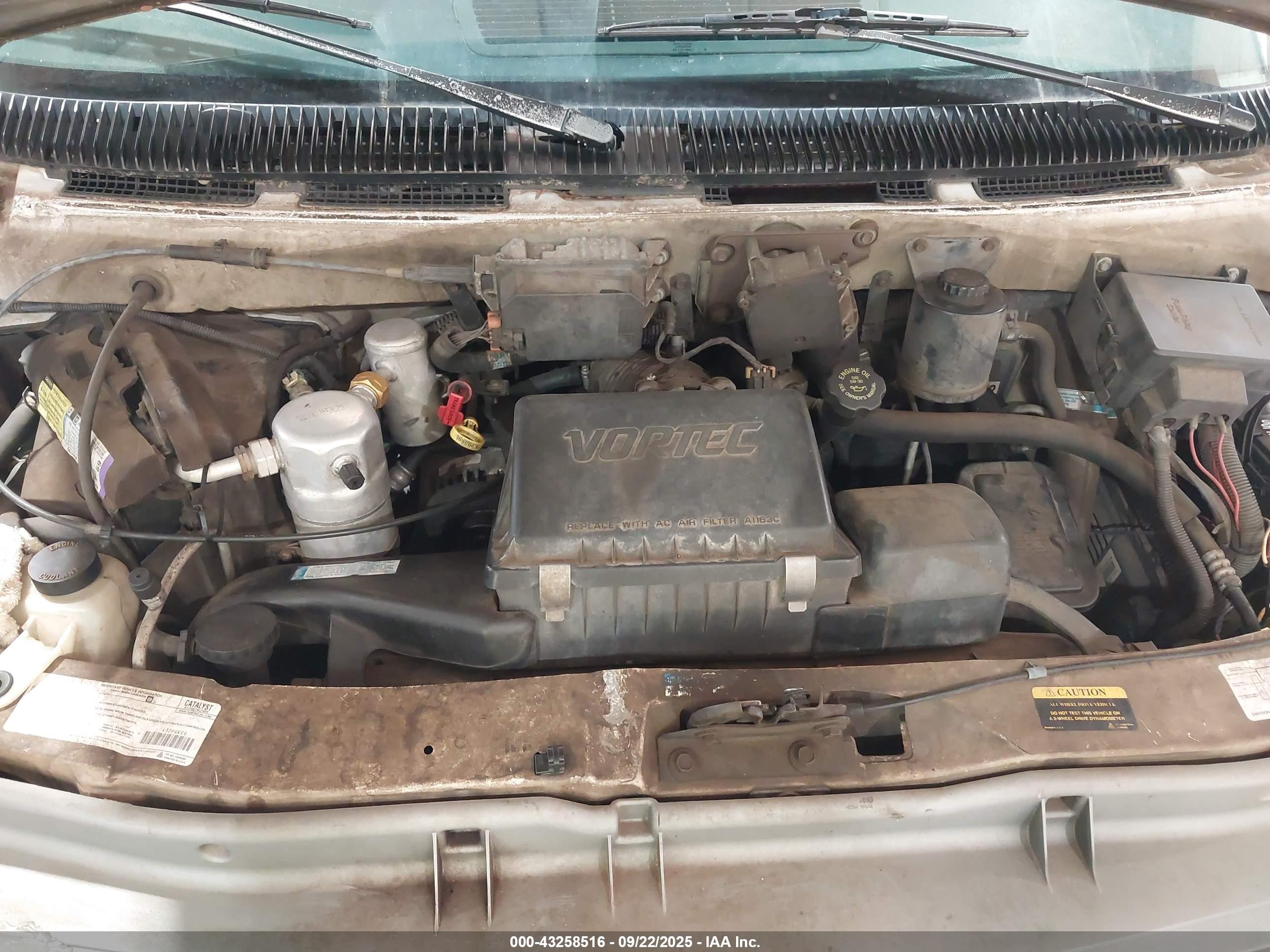 1997 Chevrolet Astro   White vin: 1GCDL19W1VB116440