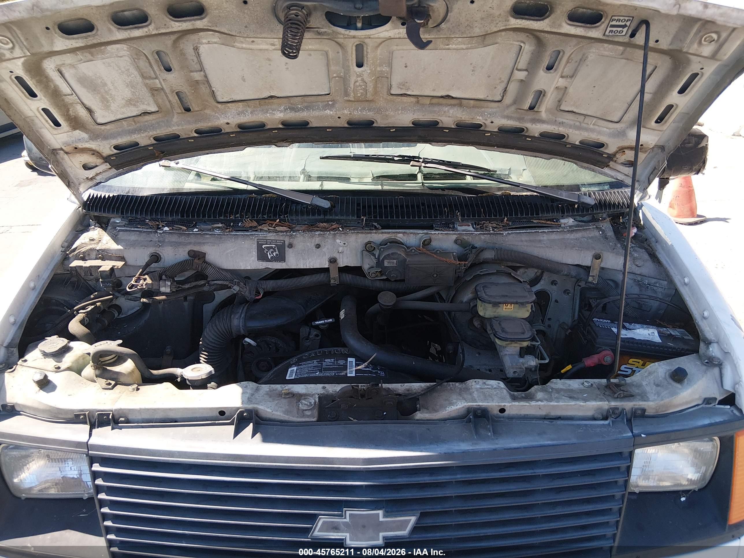 1993 Chevrolet Astro   Белый vin: 1GCDM15Z6PB125425