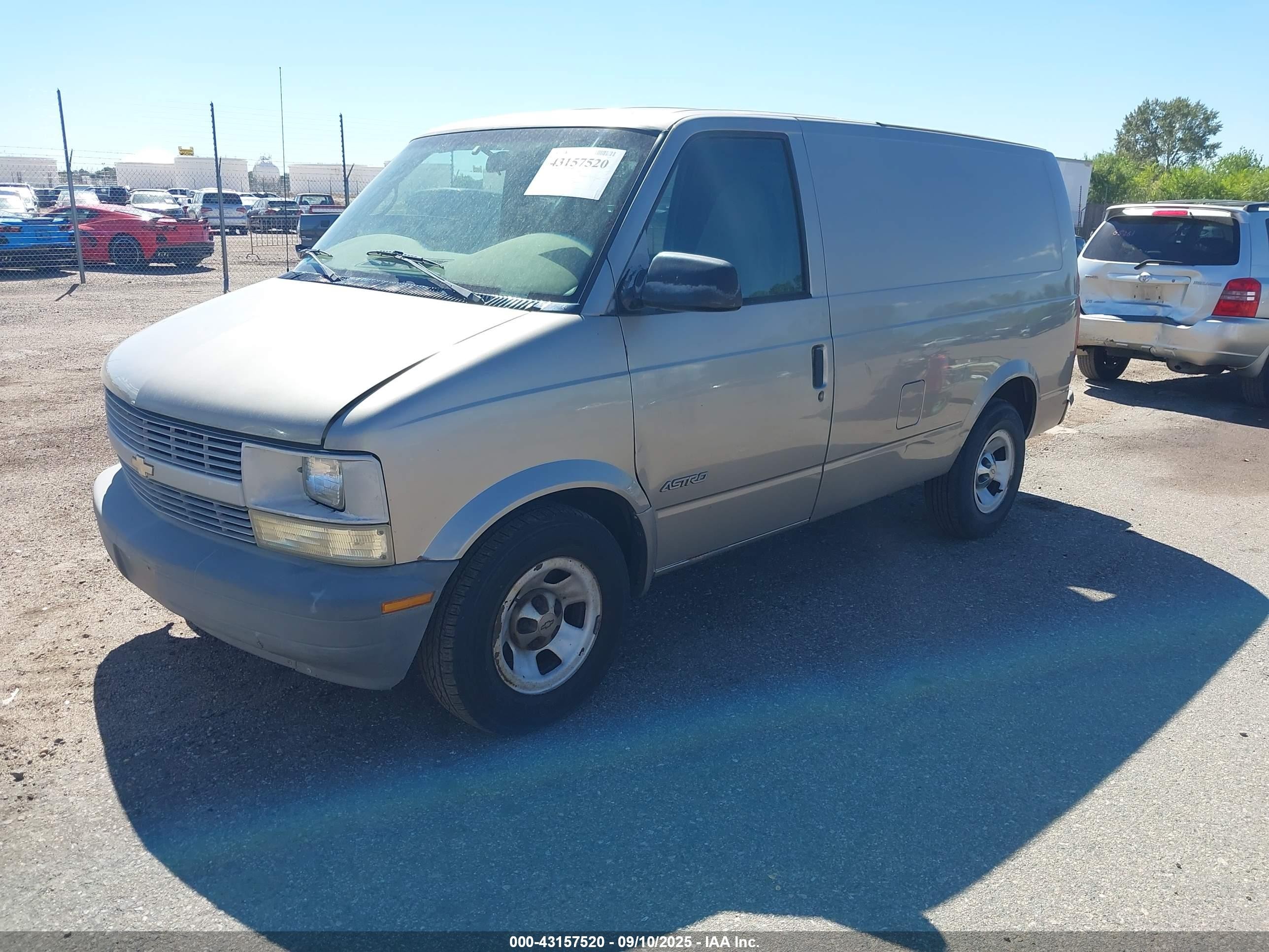 2001 Chevrolet Astro   Gray vin: 1GCDM19W41B136656