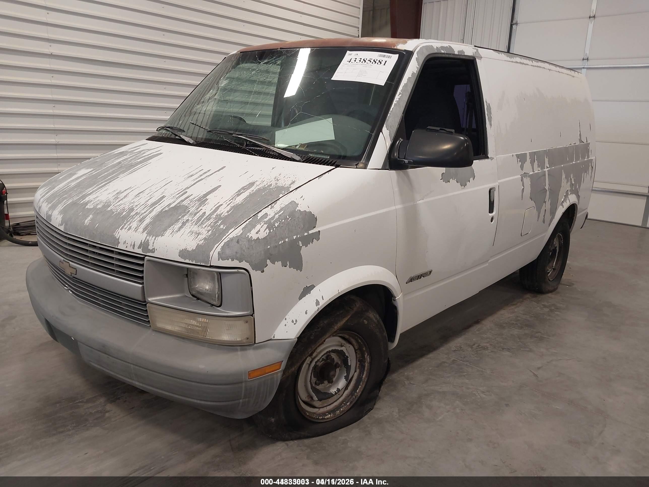 1996 Chevrolet Astro   White vin: 1GCDM19WXTB113787