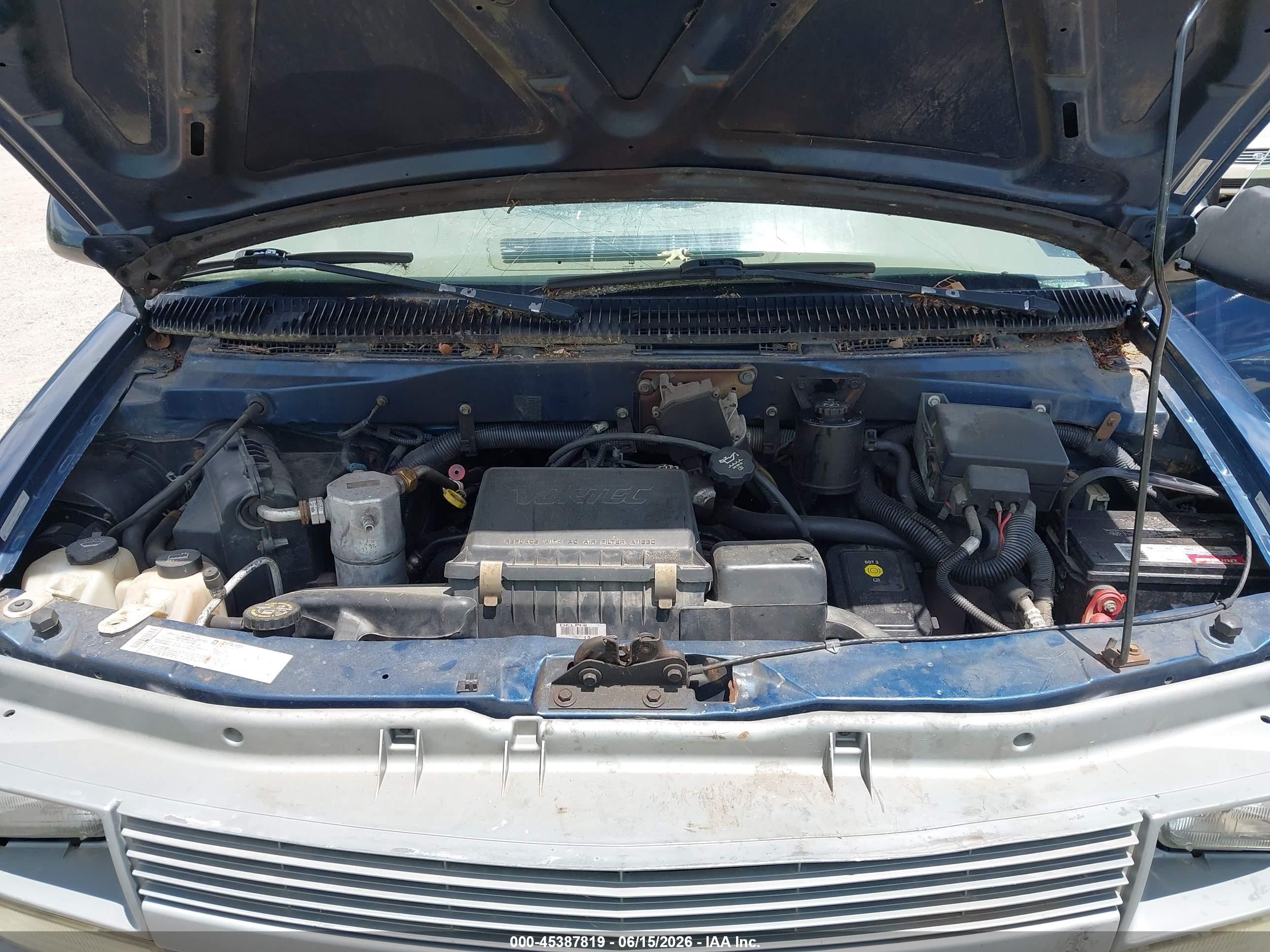 2005 Chevrolet Astro   Blue vin: 1GCDM19X15B131266