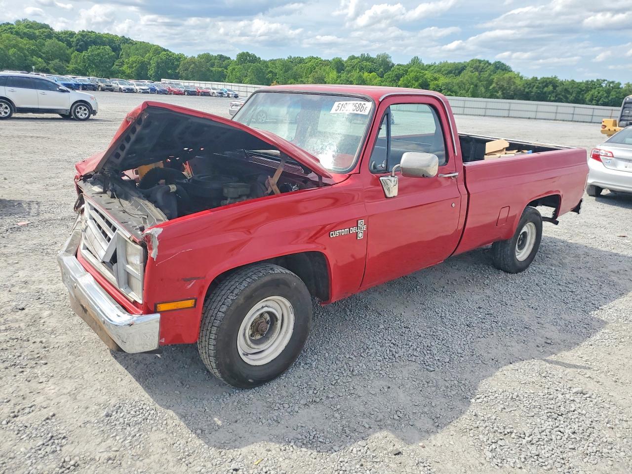 1987 Chevrolet R10 Красный vin: 1GCDR14H5HF383648
