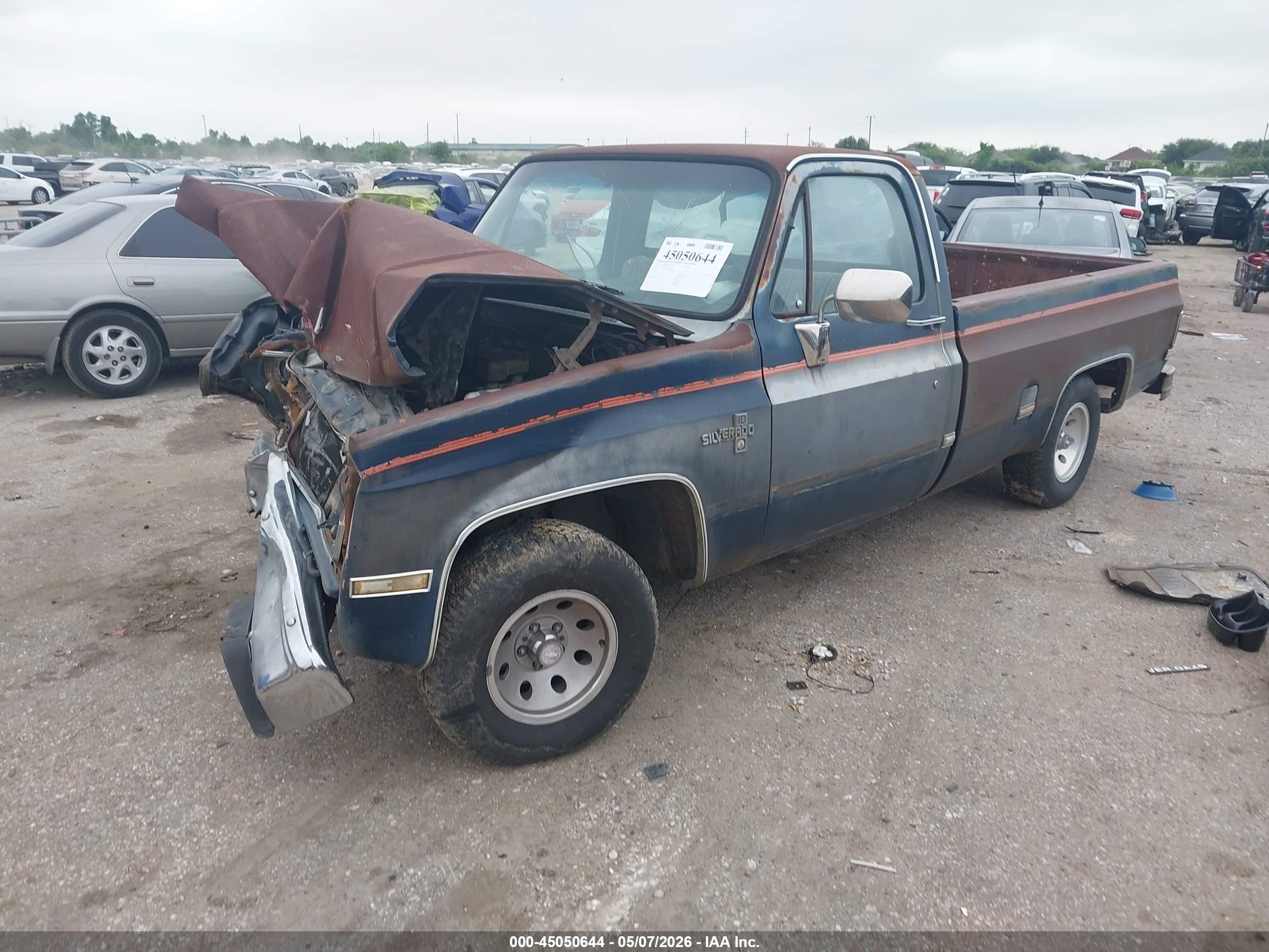 1987 Chevrolet R10   Blue vin: 1GCDR14HXHS129151