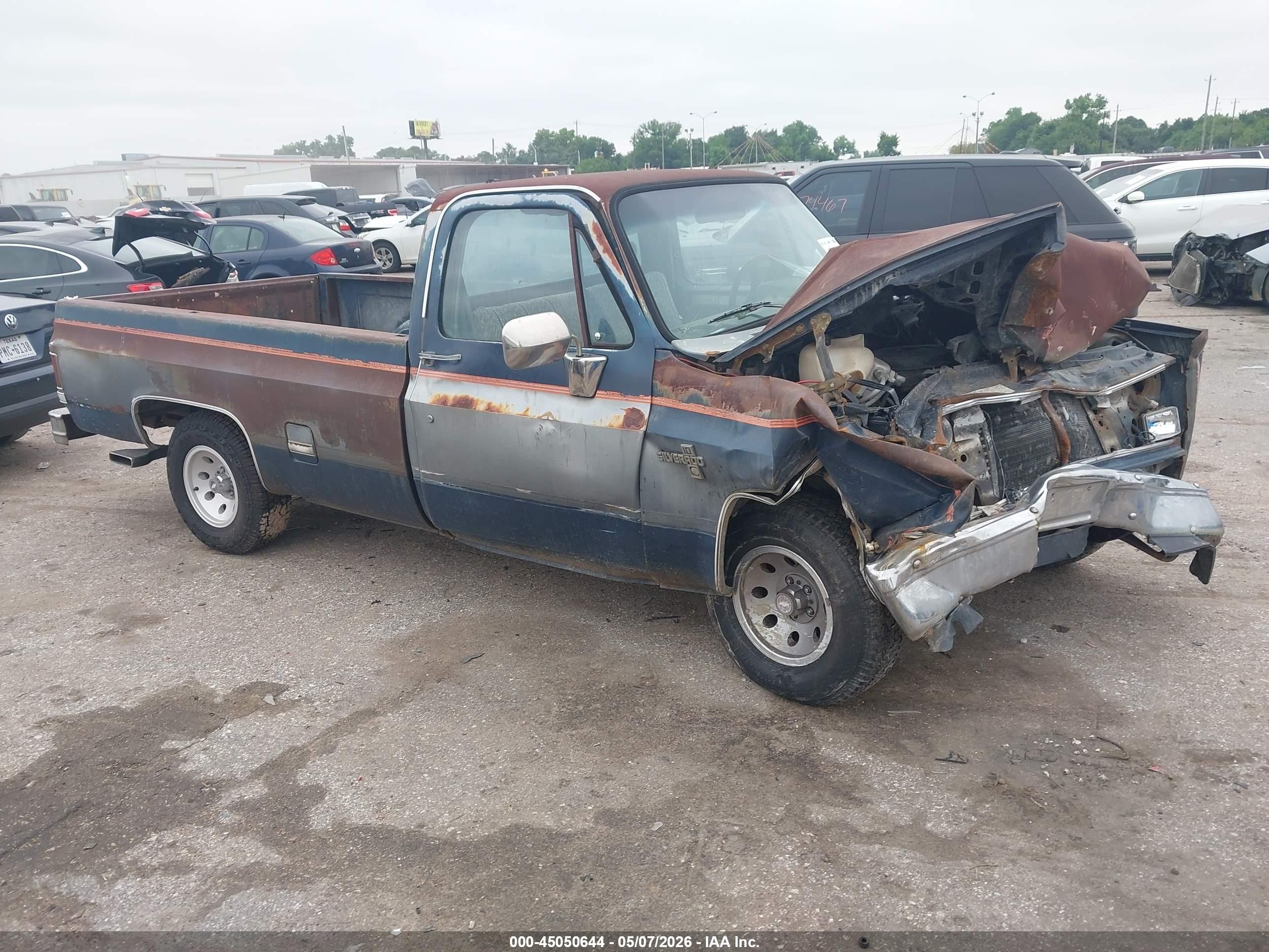 1987 Chevrolet R10   Blue vin: 1GCDR14HXHS129151