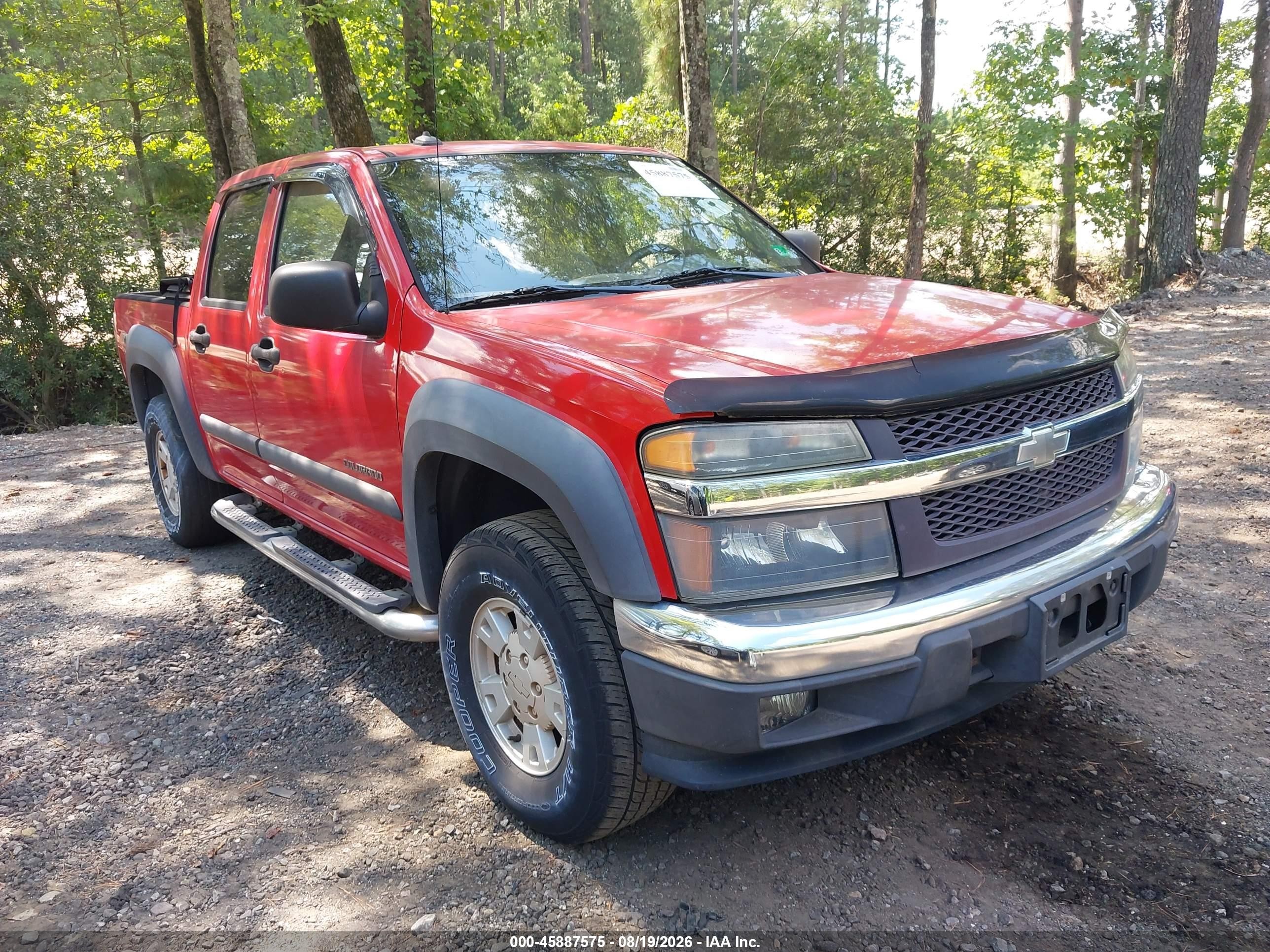 2004 Chevrolet Colorado Ls Red vin: 1GCDS136148111665