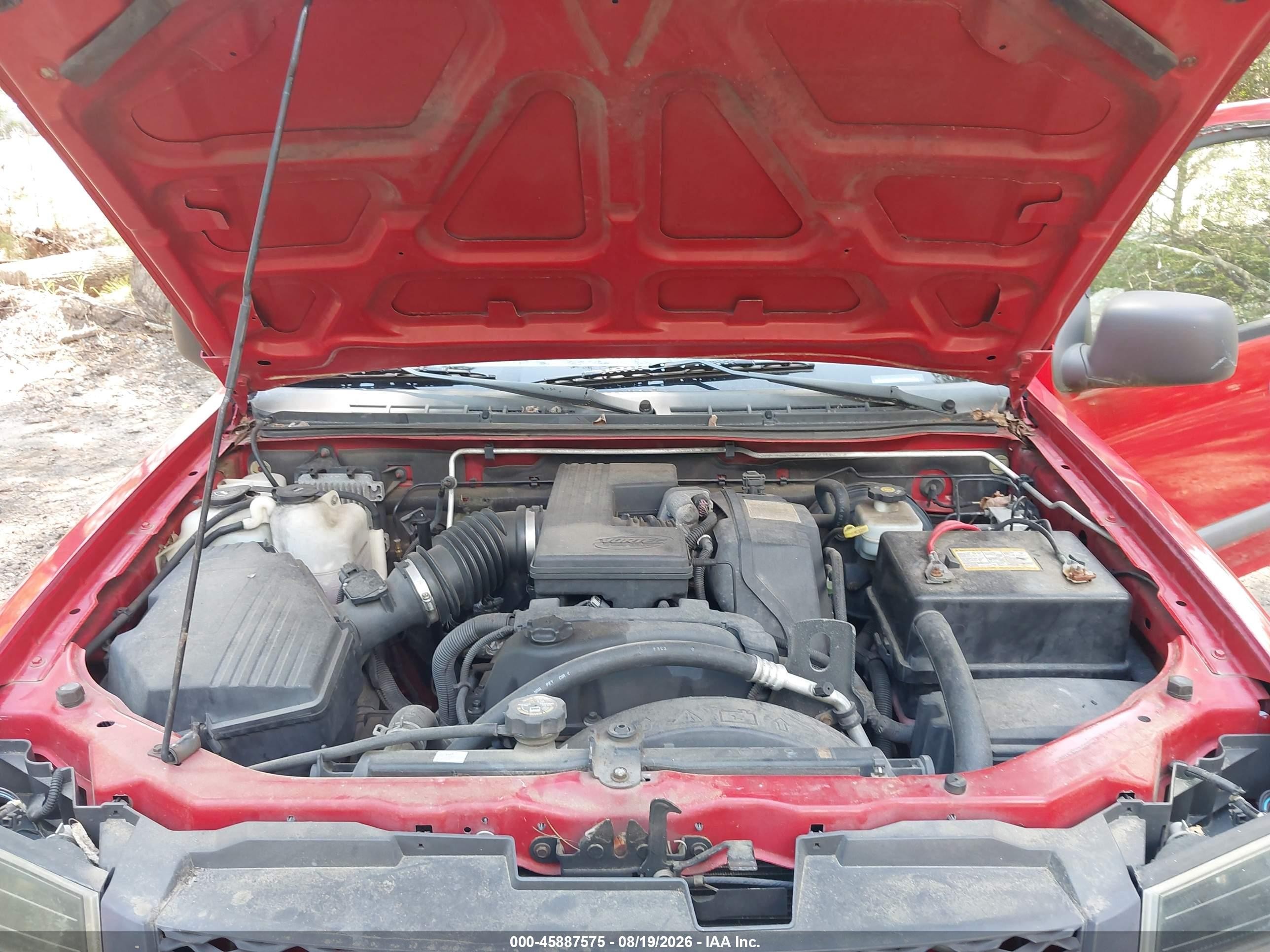2004 Chevrolet Colorado Ls Red vin: 1GCDS136148111665
