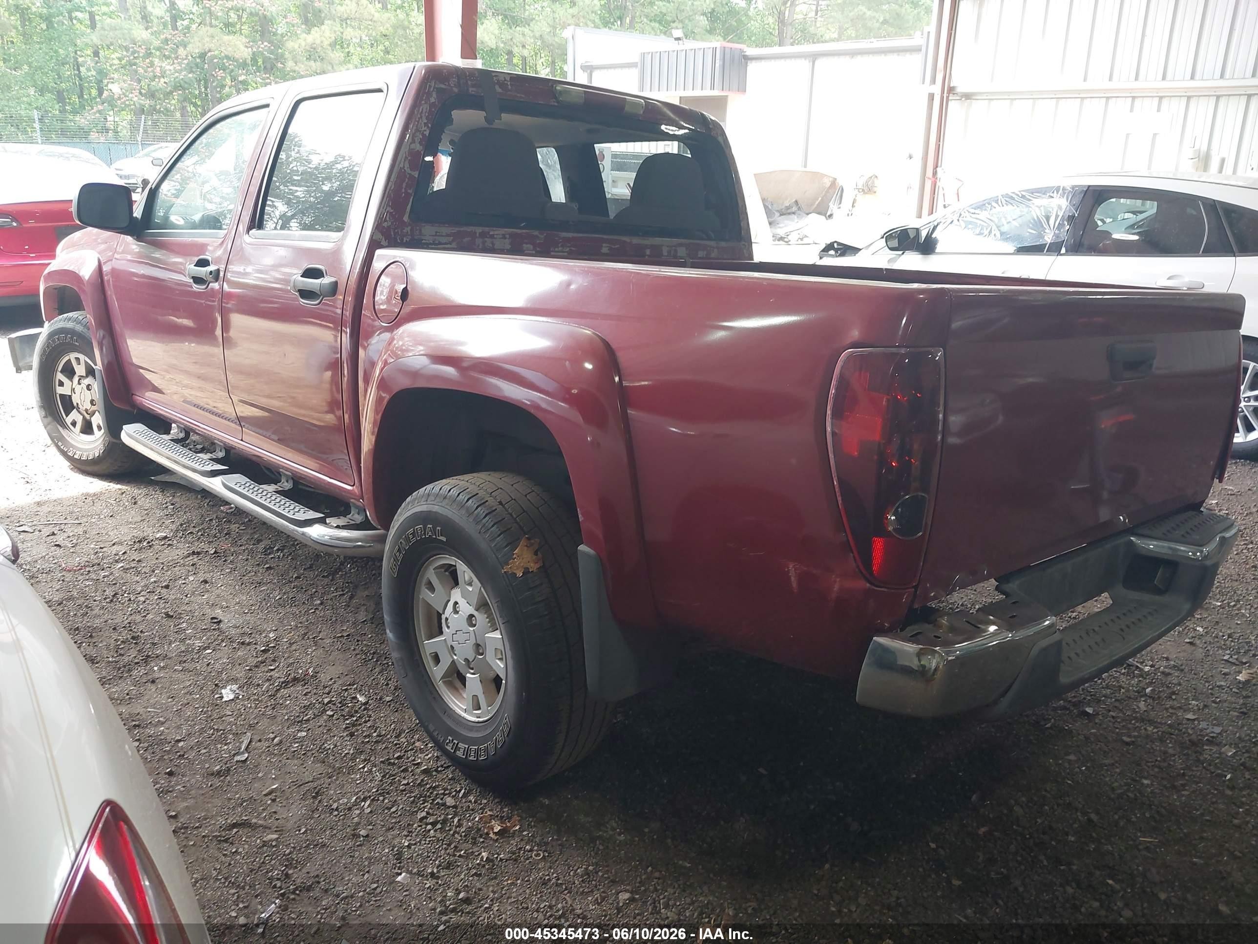 2005 Chevrolet Colorado Ls Burgundy vin: 1GCDS136158155585