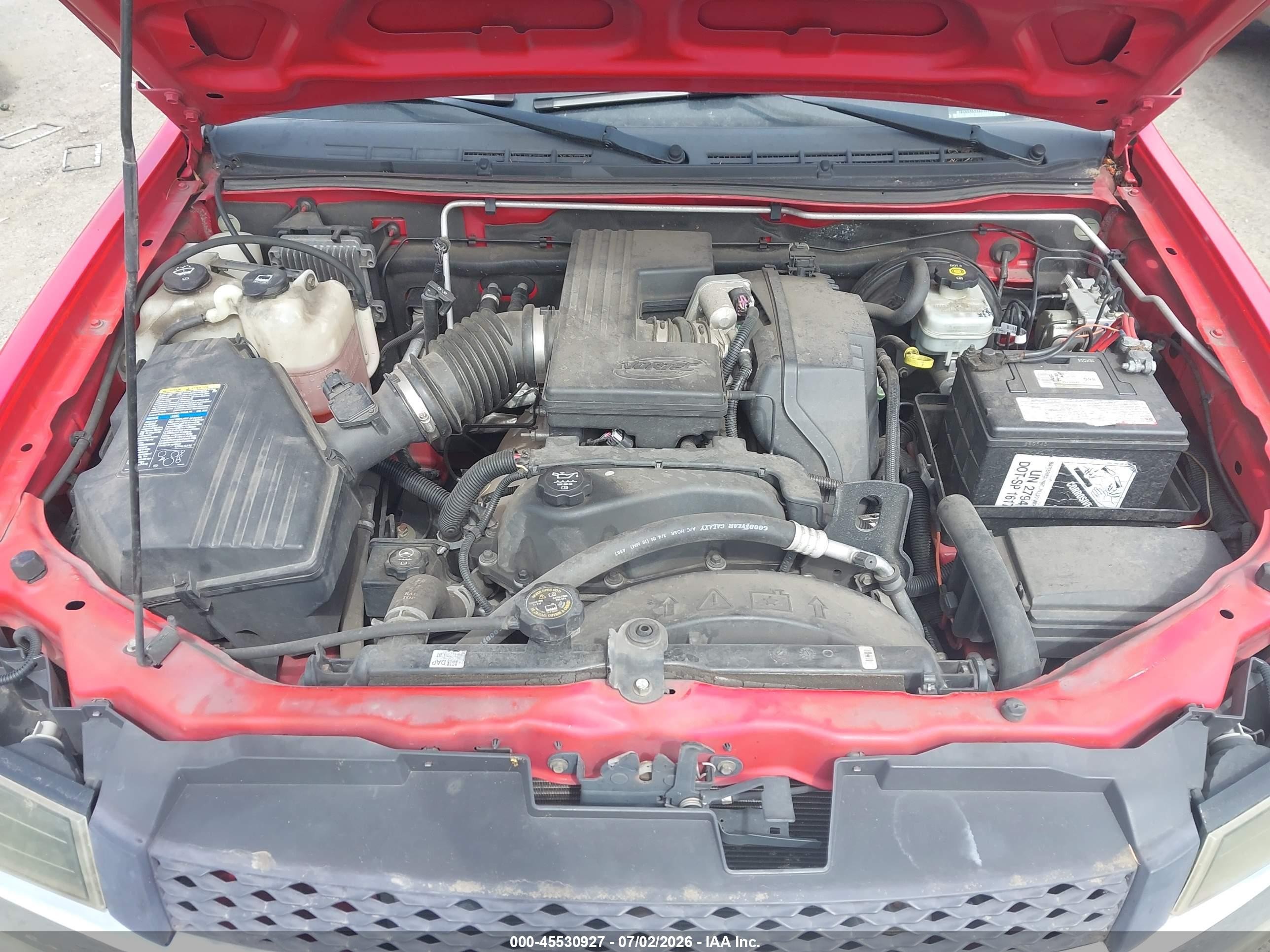 2005 Chevrolet Colorado Ls Red vin: 1GCDS136158167865
