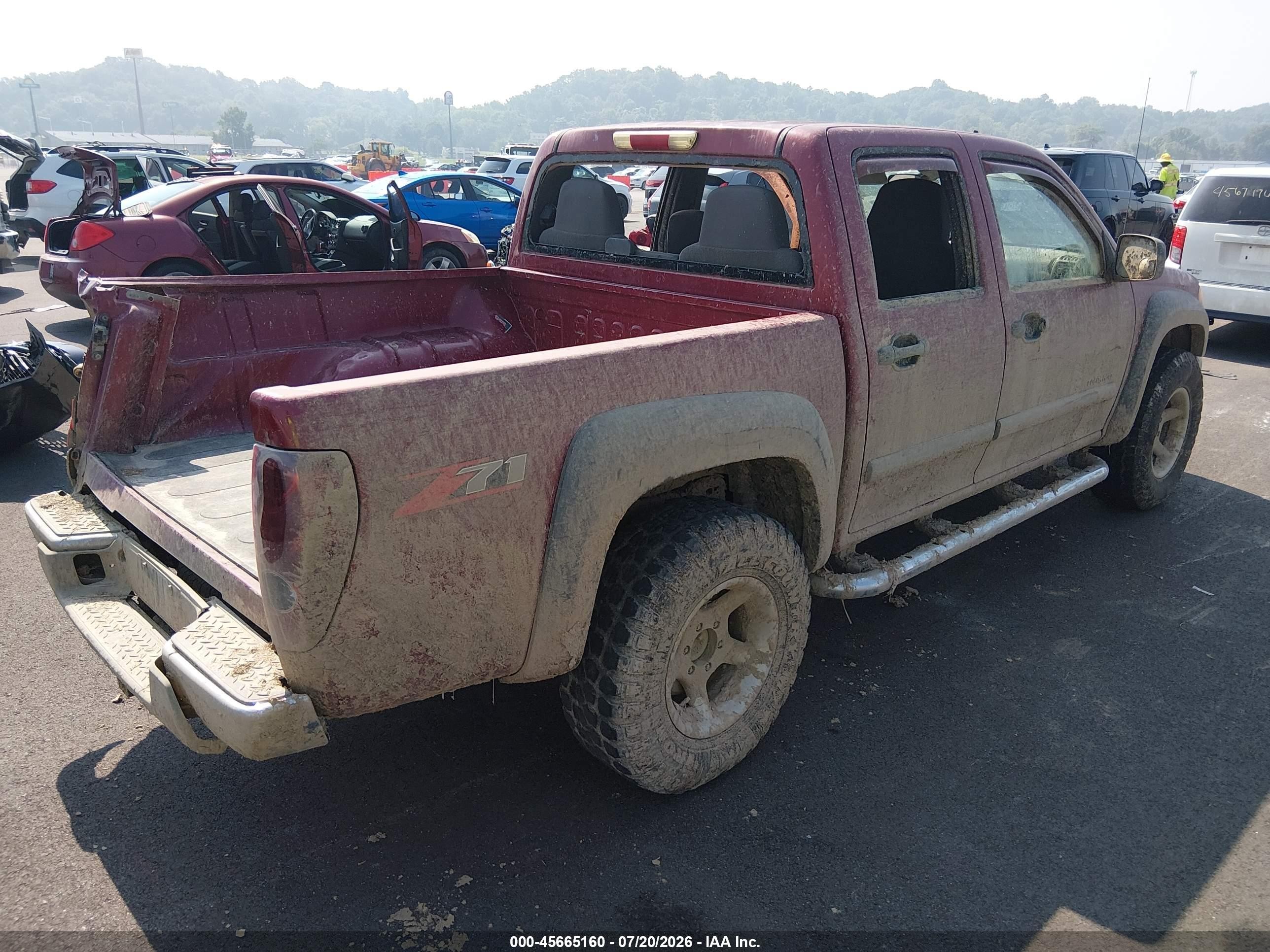 2004 Chevrolet Colorado Ls Red vin: 1GCDS136448182973