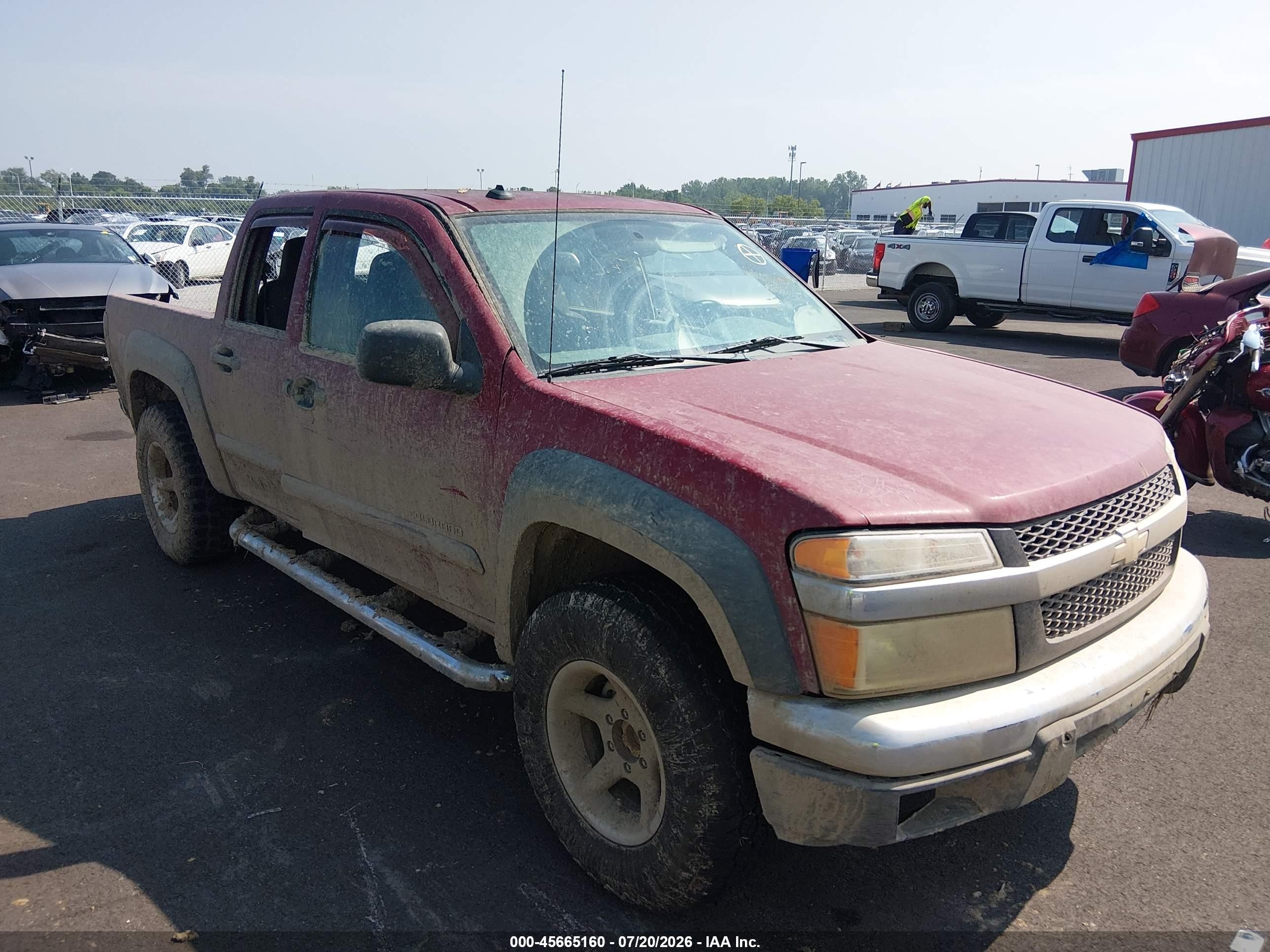 2004 Chevrolet Colorado Ls Red vin: 1GCDS136448182973