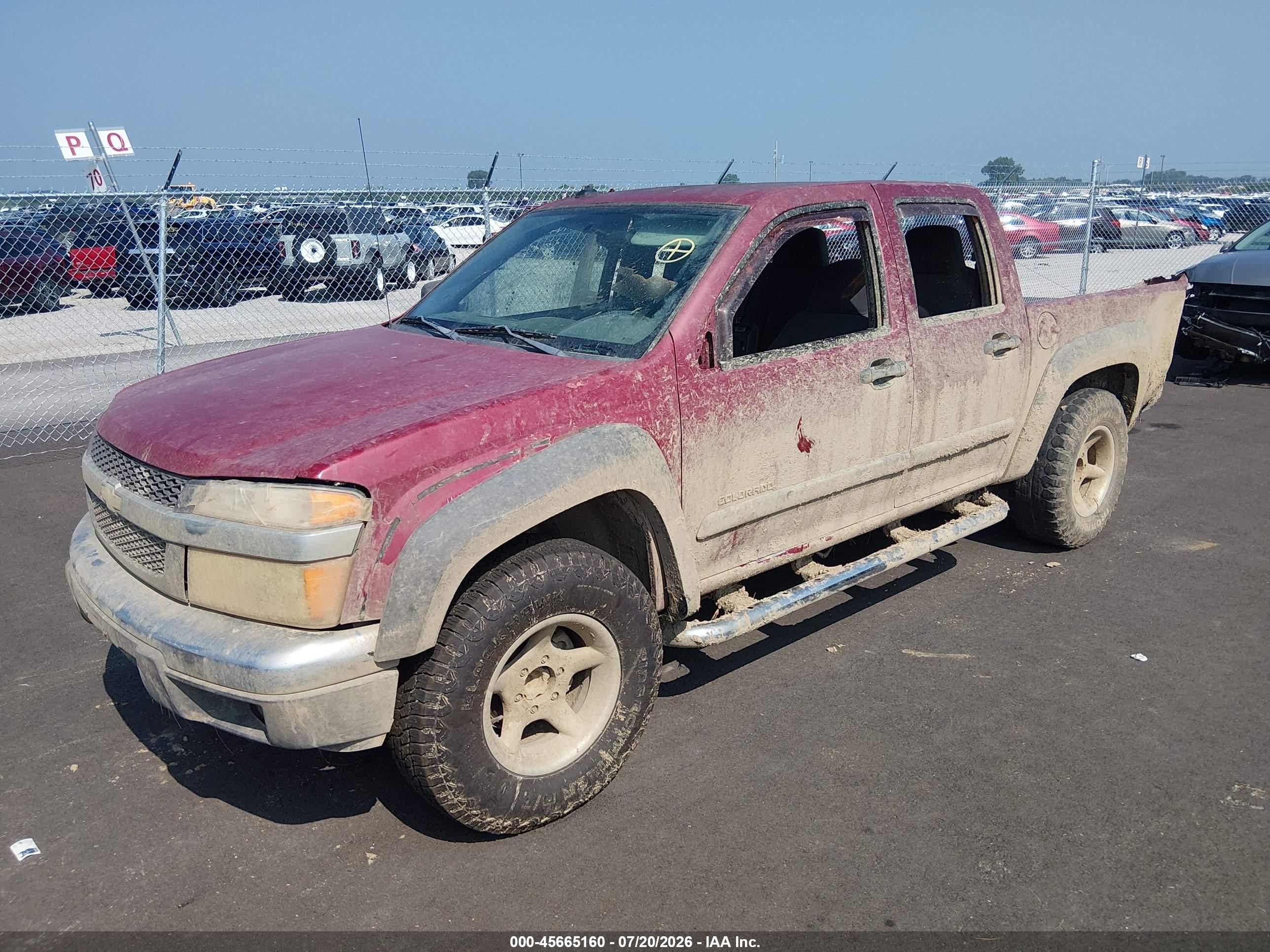 2004 Chevrolet Colorado Ls Red vin: 1GCDS136448182973