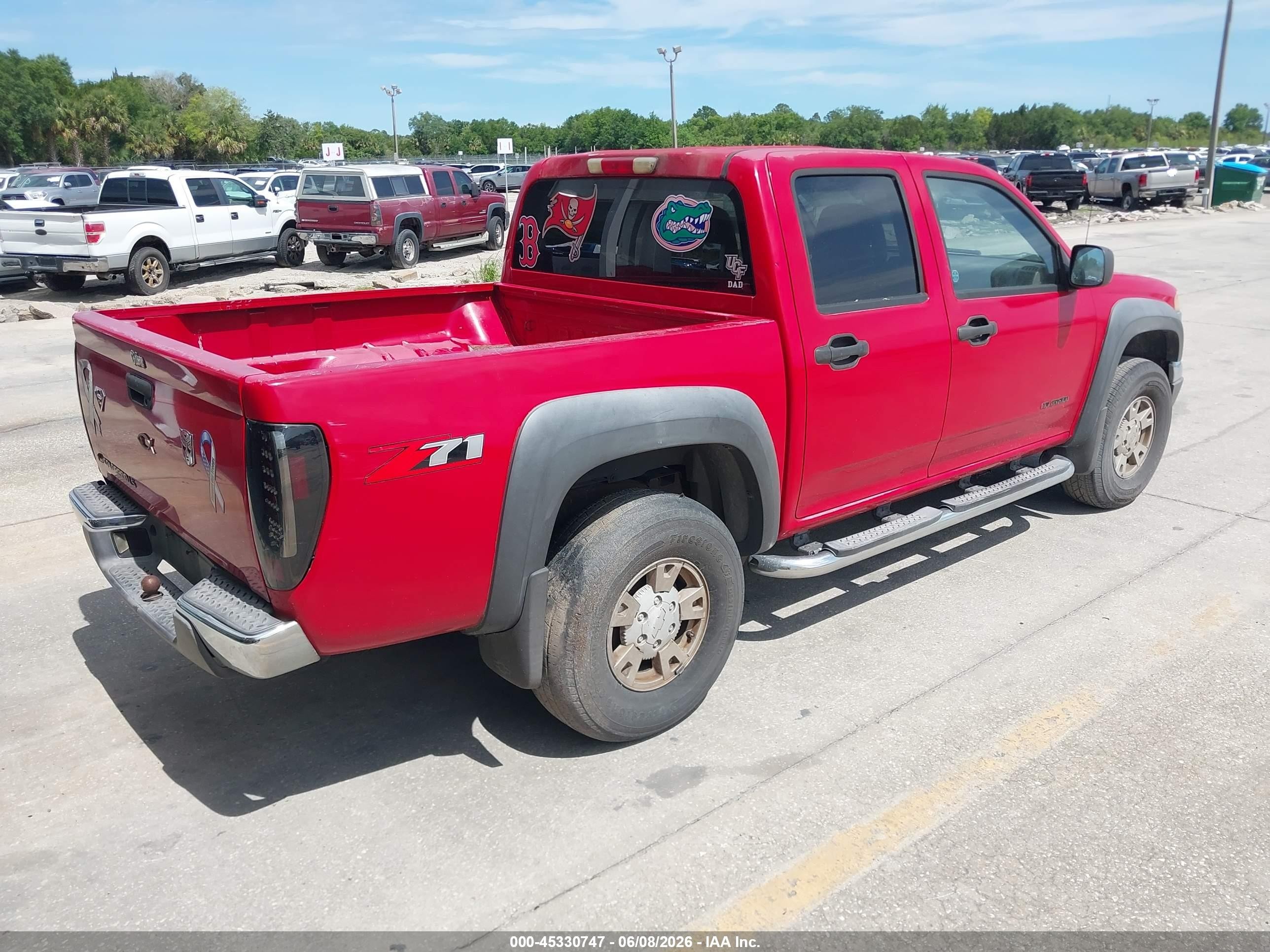 2005 Chevrolet Colorado Ls Красный vin: 1GCDS136558175905