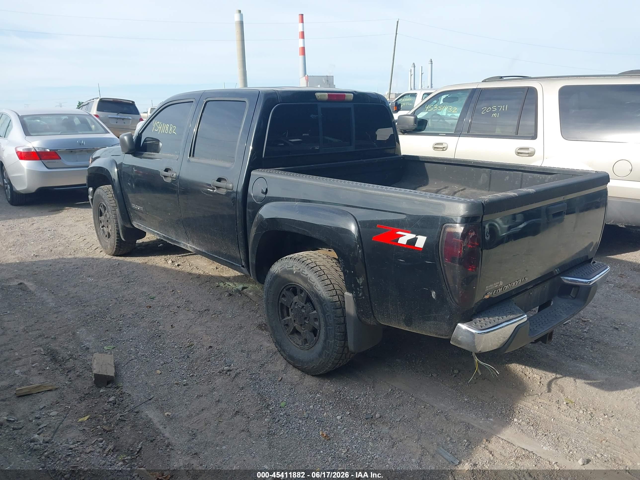 2005 Chevrolet Colorado Ls Black vin: 1GCDS136658129080