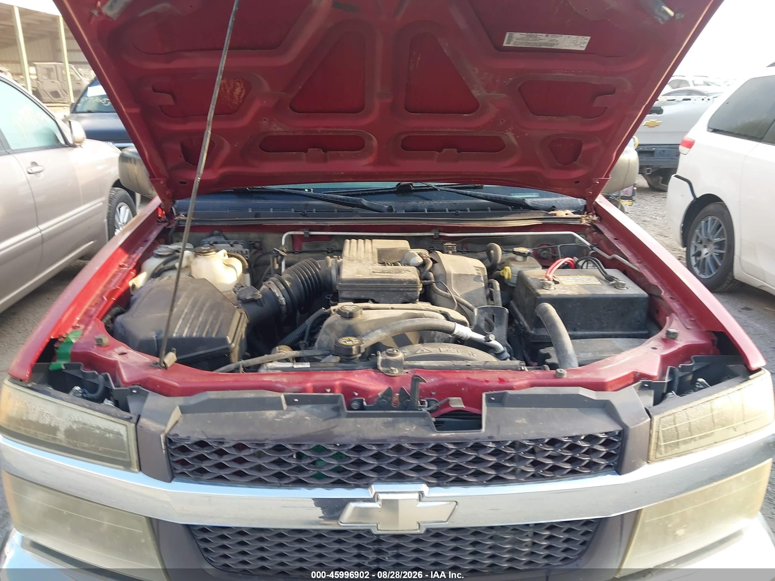 2004 Chevrolet Colorado Ls Burgundy vin: 1GCDS136X48167281