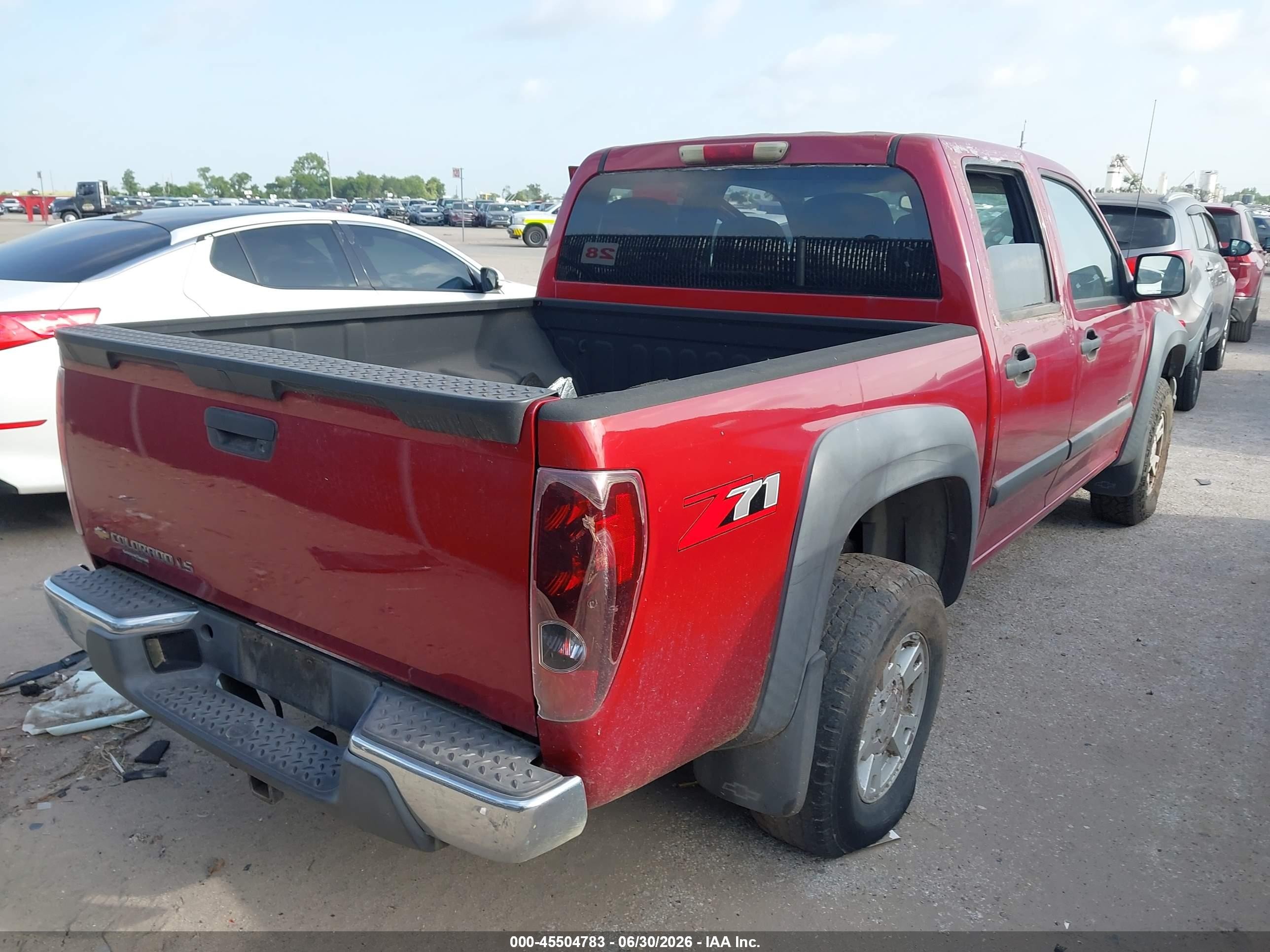 2005 Chevrolet Colorado Ls Red vin: 1GCDS136X58281606