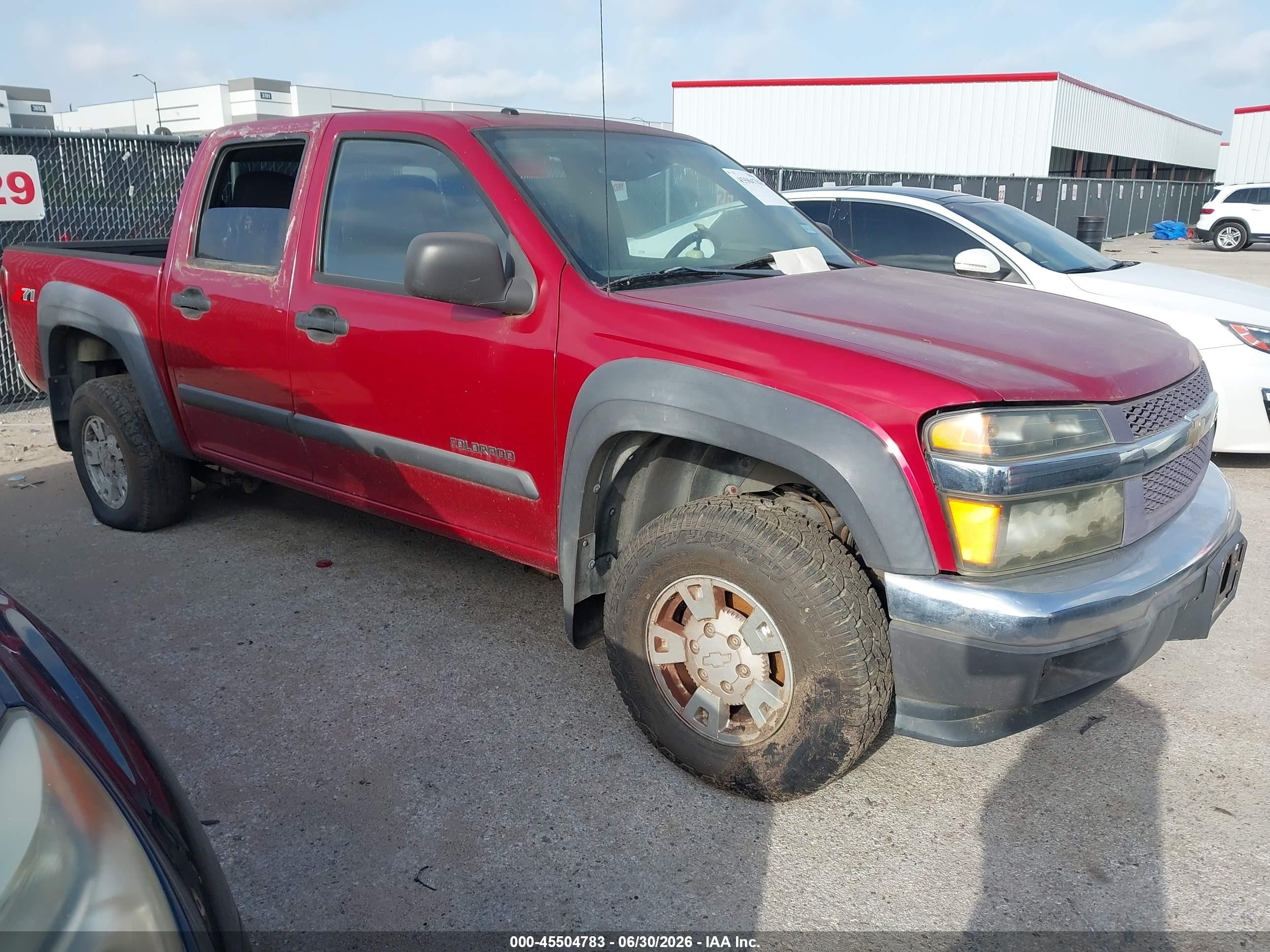 2005 Chevrolet Colorado Ls Red vin: 1GCDS136X58281606