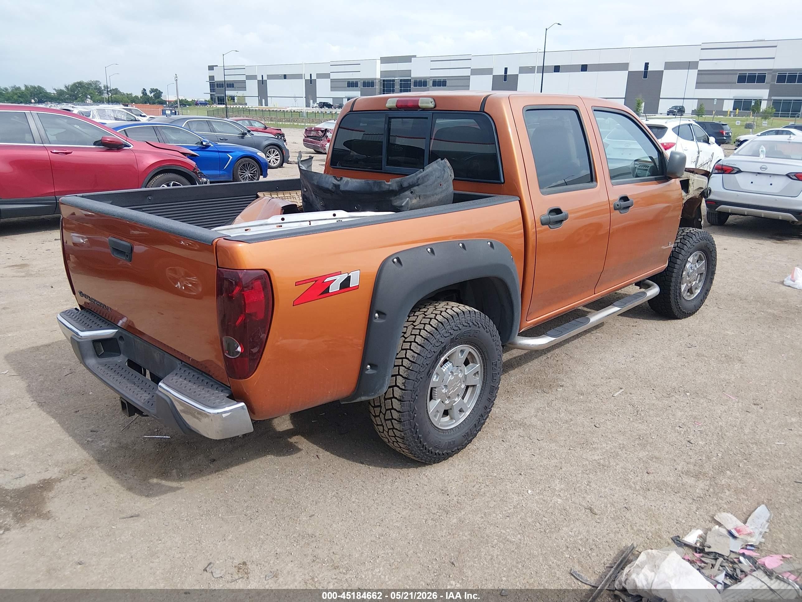 2007 Chevrolet Colorado Lt Orange vin: 1GCDS13E178241084