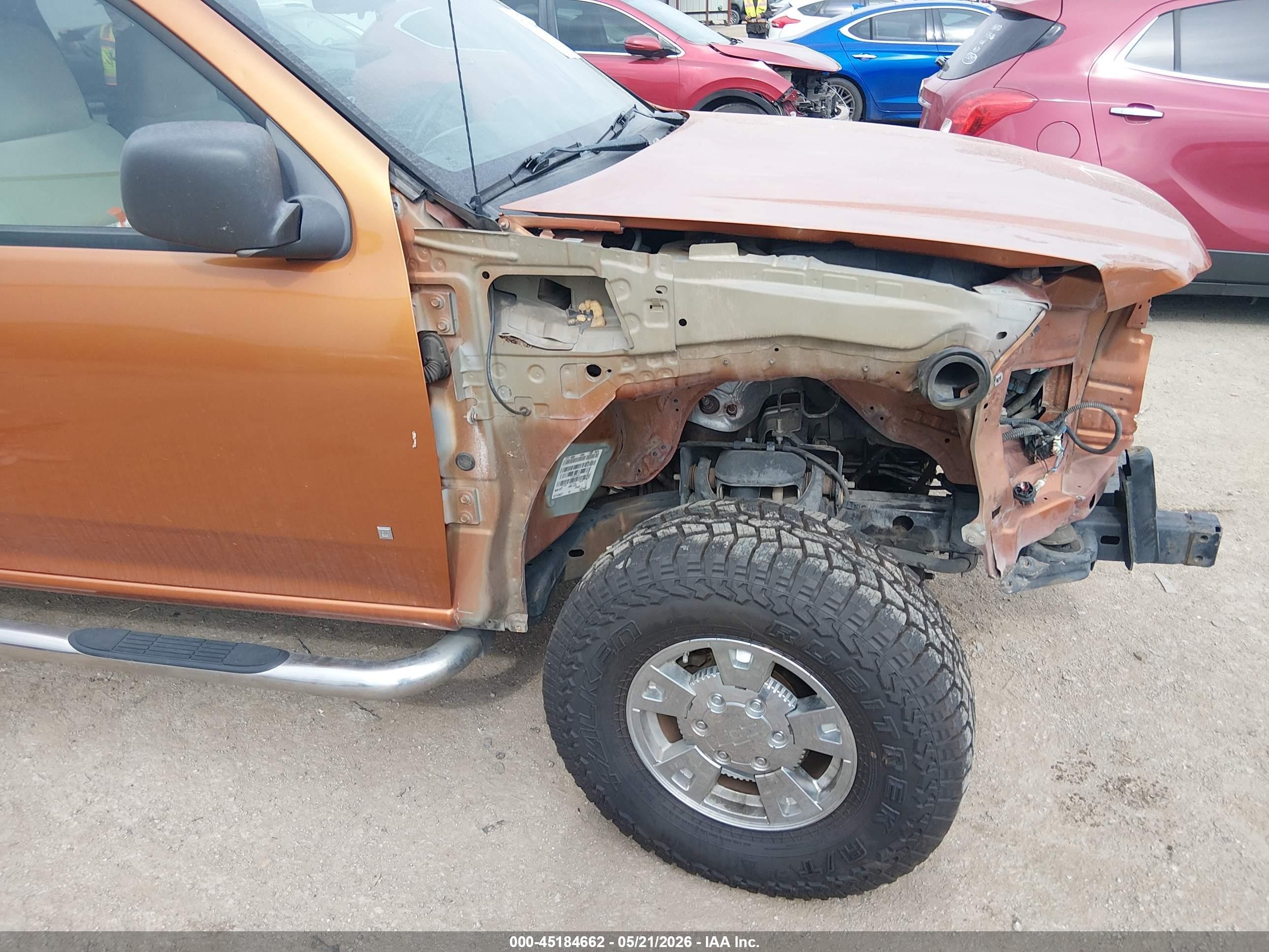 2007 Chevrolet Colorado Lt Orange vin: 1GCDS13E178241084