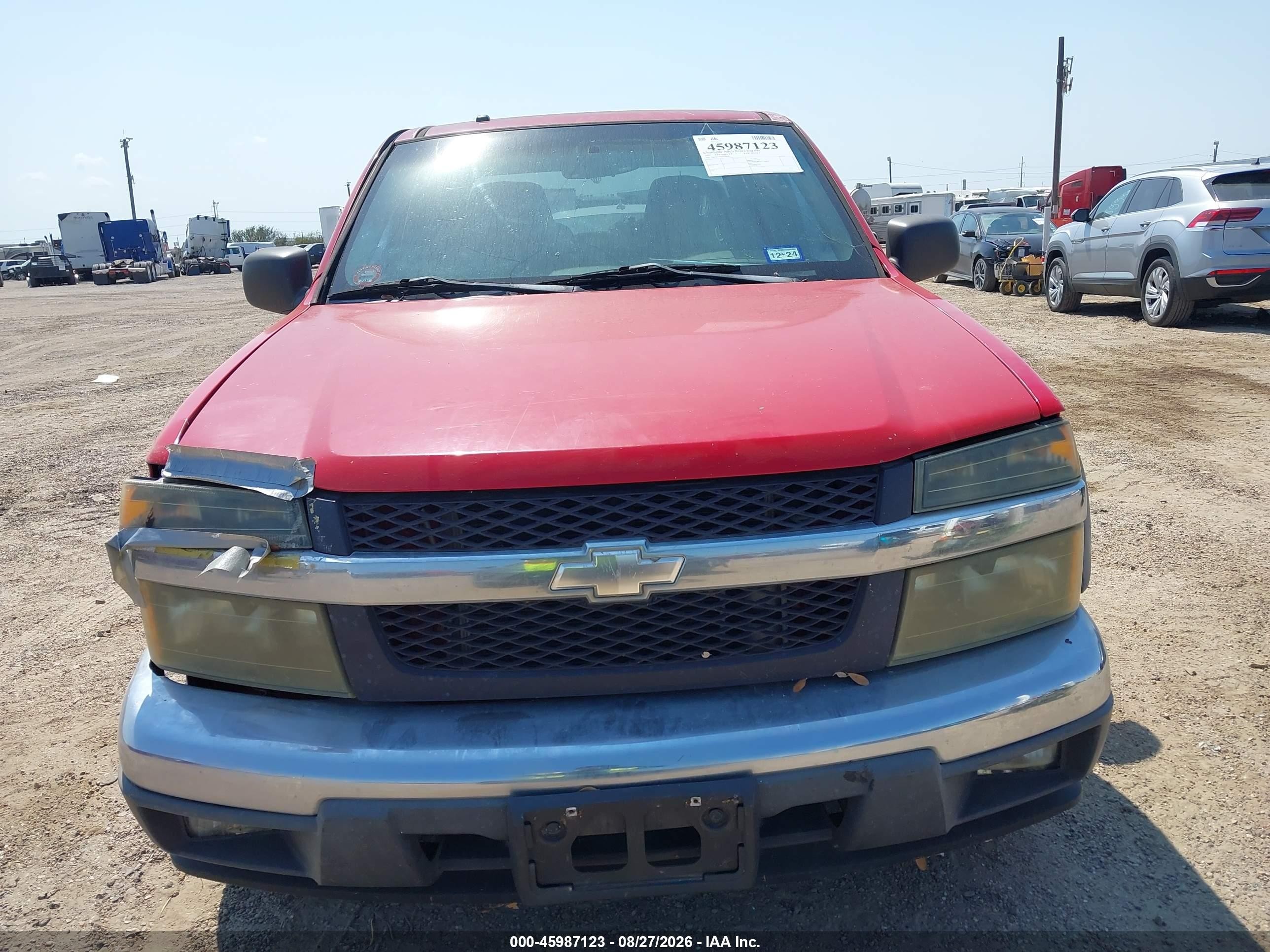 2007 Chevrolet Colorado Lt Red vin: 1GCDS13E478148981