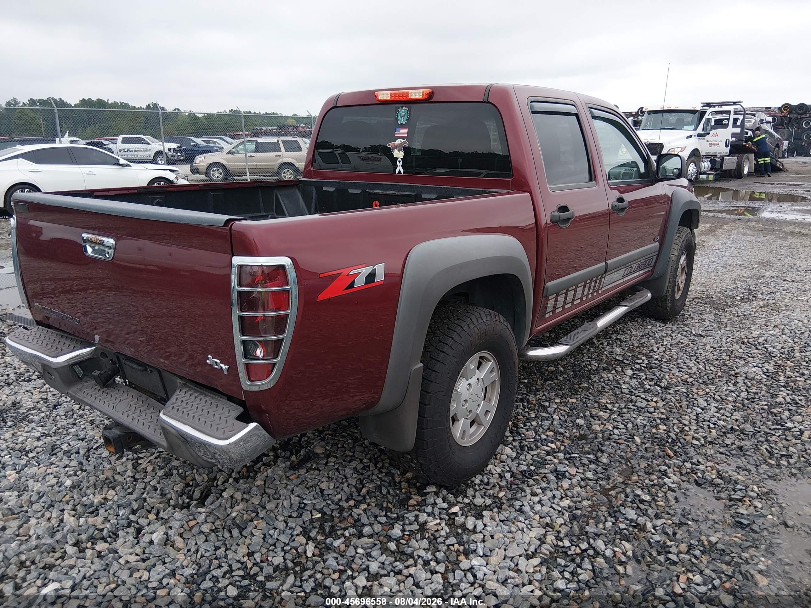 2007 Chevrolet Colorado Lt Burgundy vin: 1GCDS13E478219726