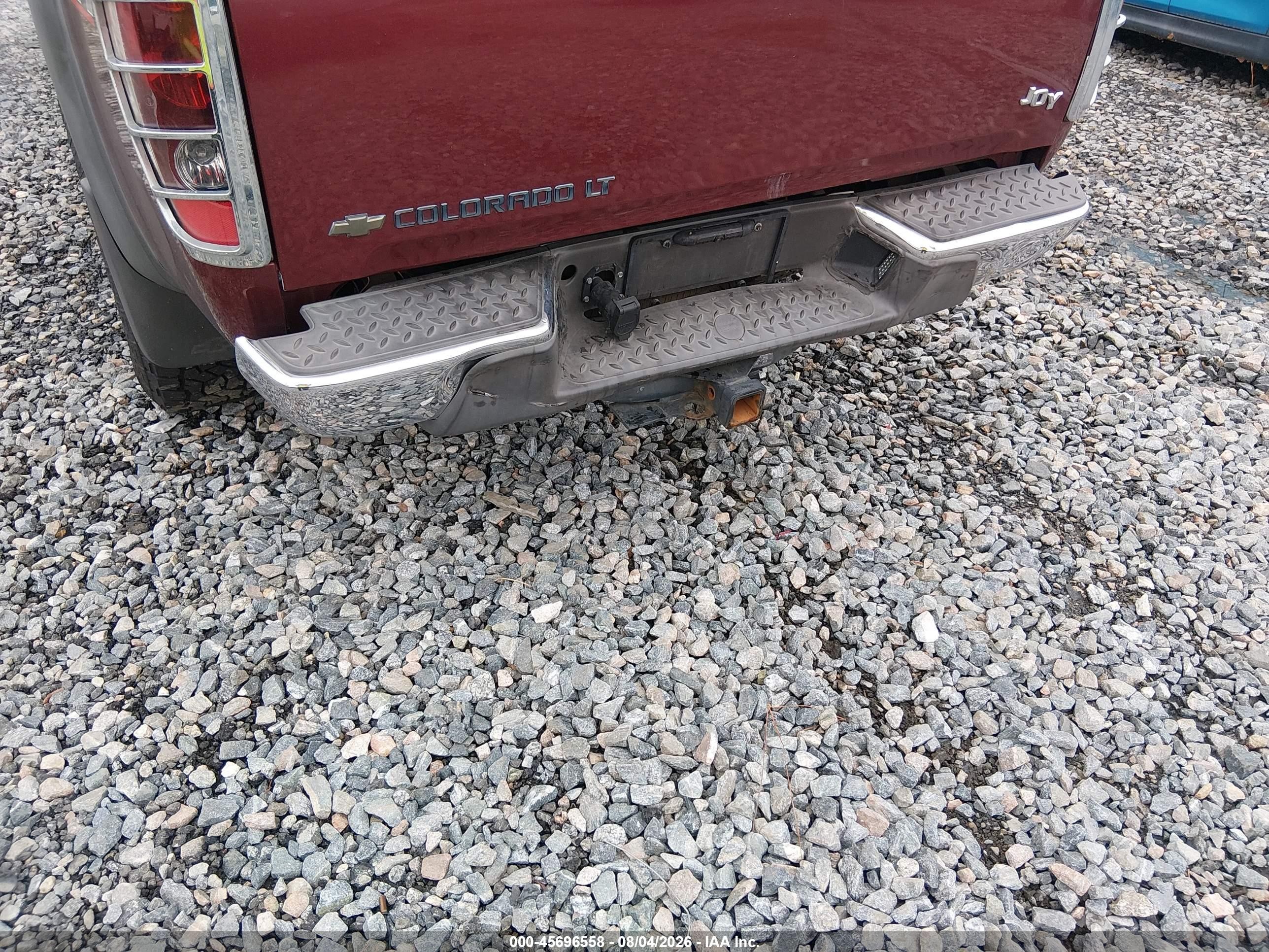 2007 Chevrolet Colorado Lt Burgundy vin: 1GCDS13E478219726