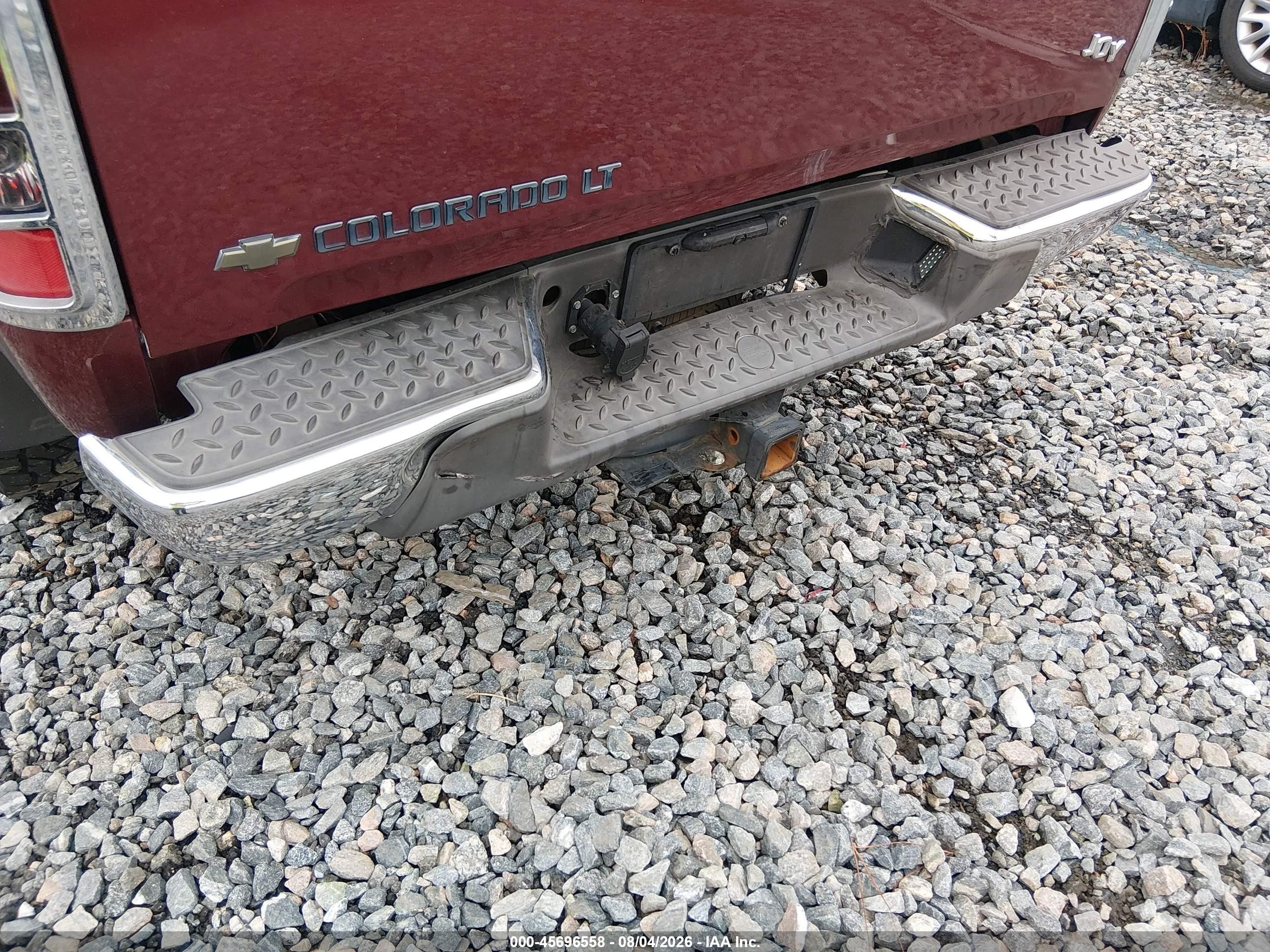 2007 Chevrolet Colorado Lt Burgundy vin: 1GCDS13E478219726