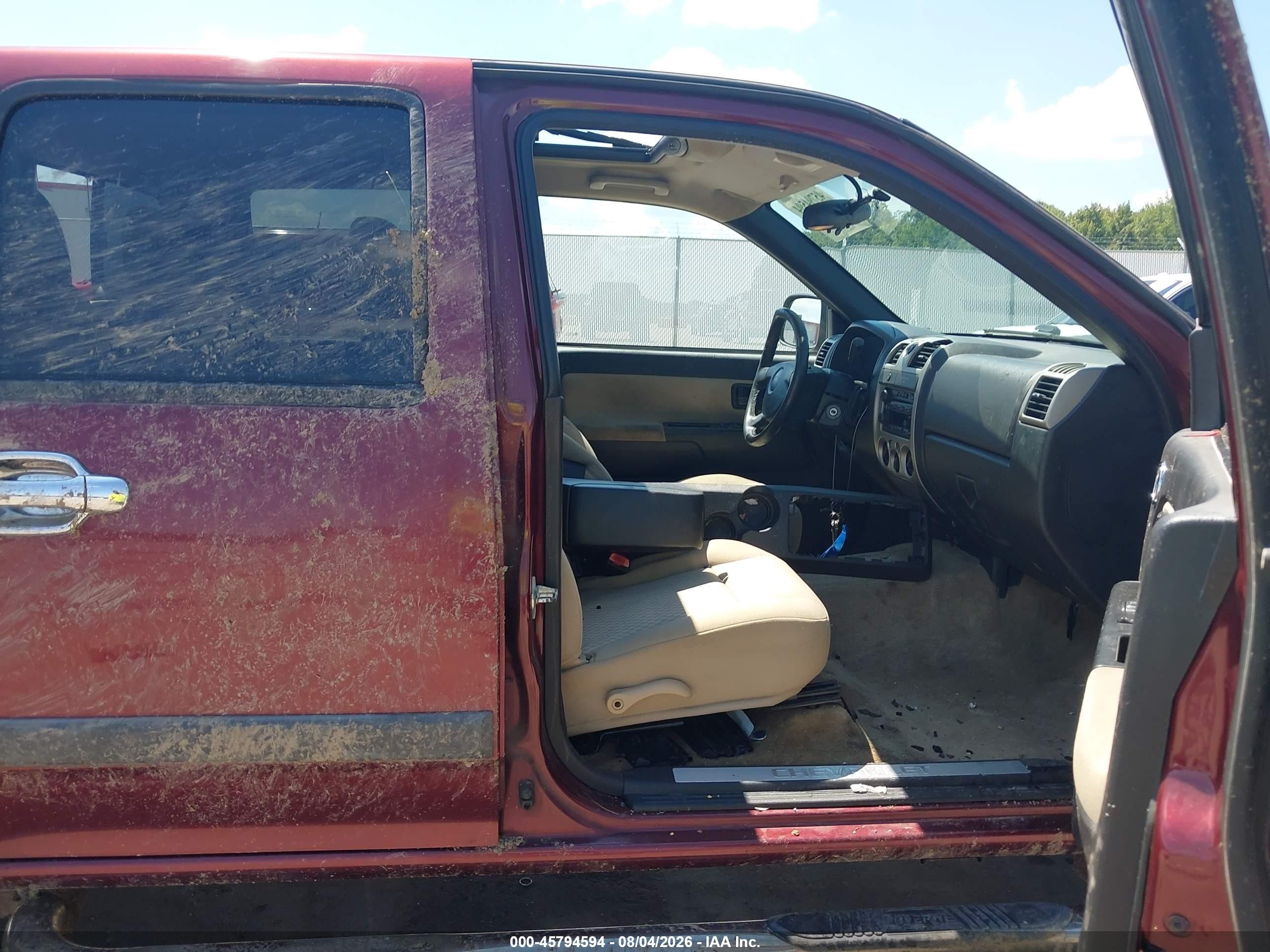 2007 Chevrolet Colorado Lt Maroon vin: 1GCDS13E578155146