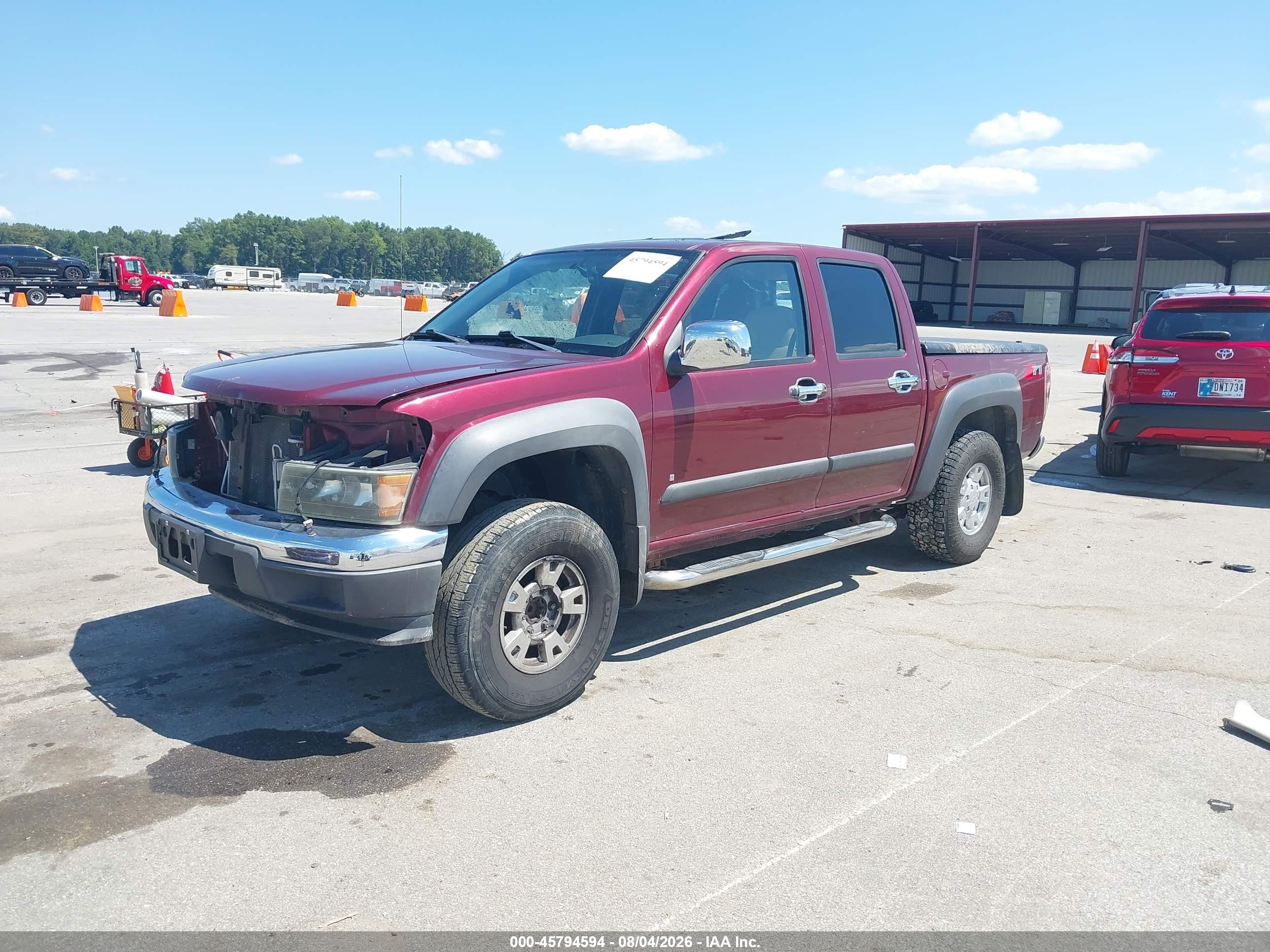 2007 Chevrolet Colorado Lt Maroon vin: 1GCDS13E578155146