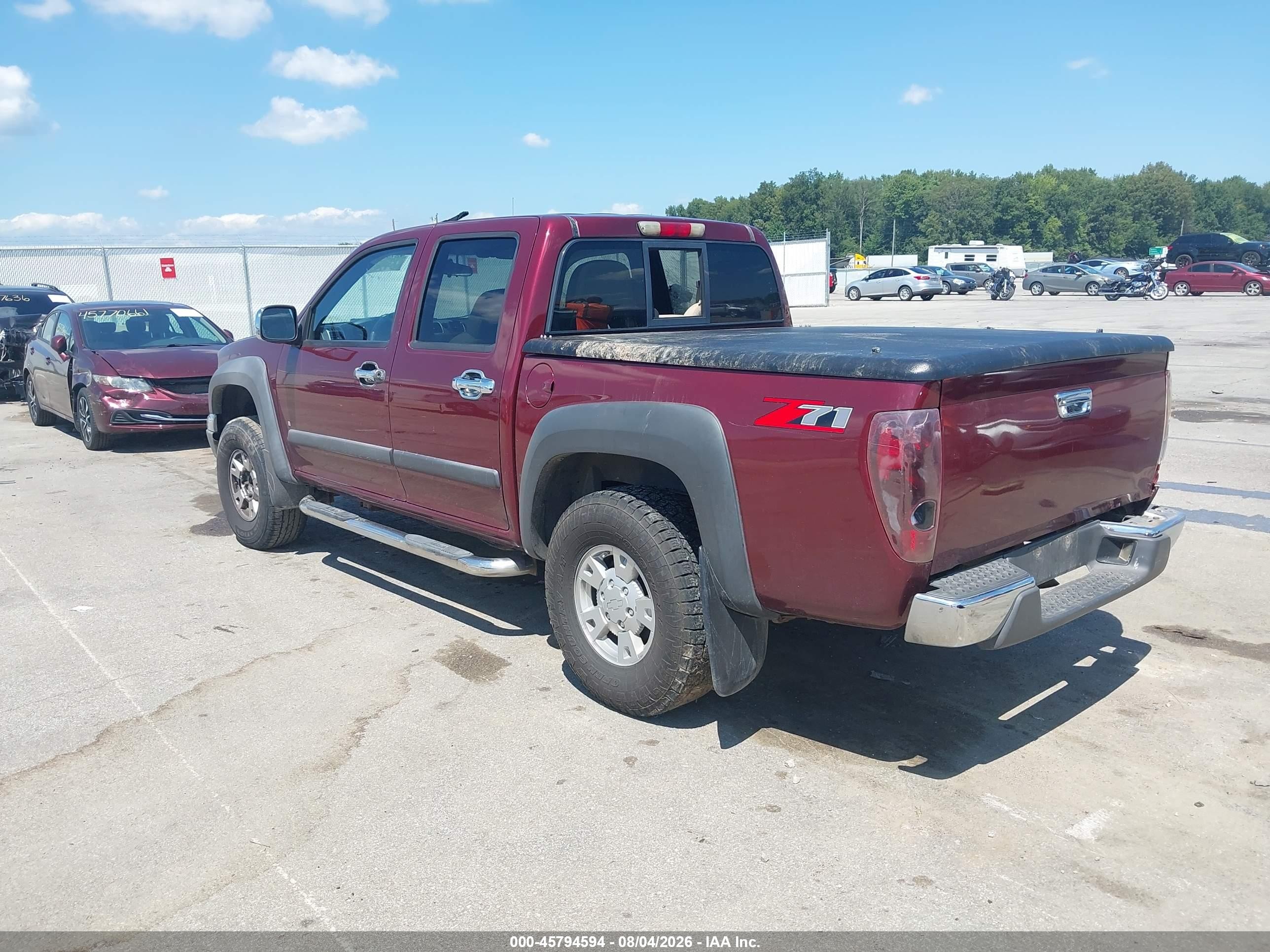 2007 Chevrolet Colorado Lt Maroon vin: 1GCDS13E578155146