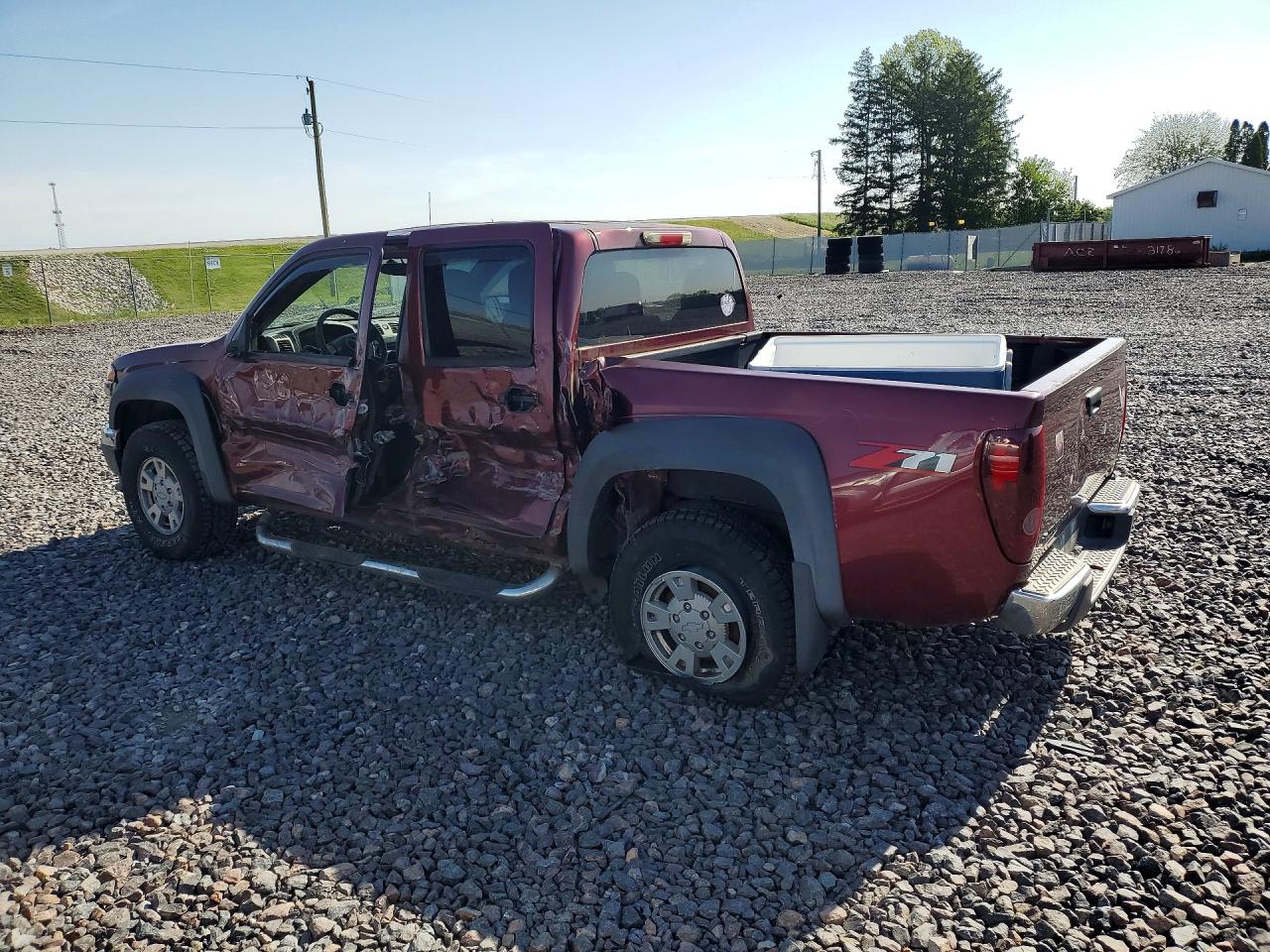 2007 Chevrolet Colorado Red vin: 1GCDS13E578236308