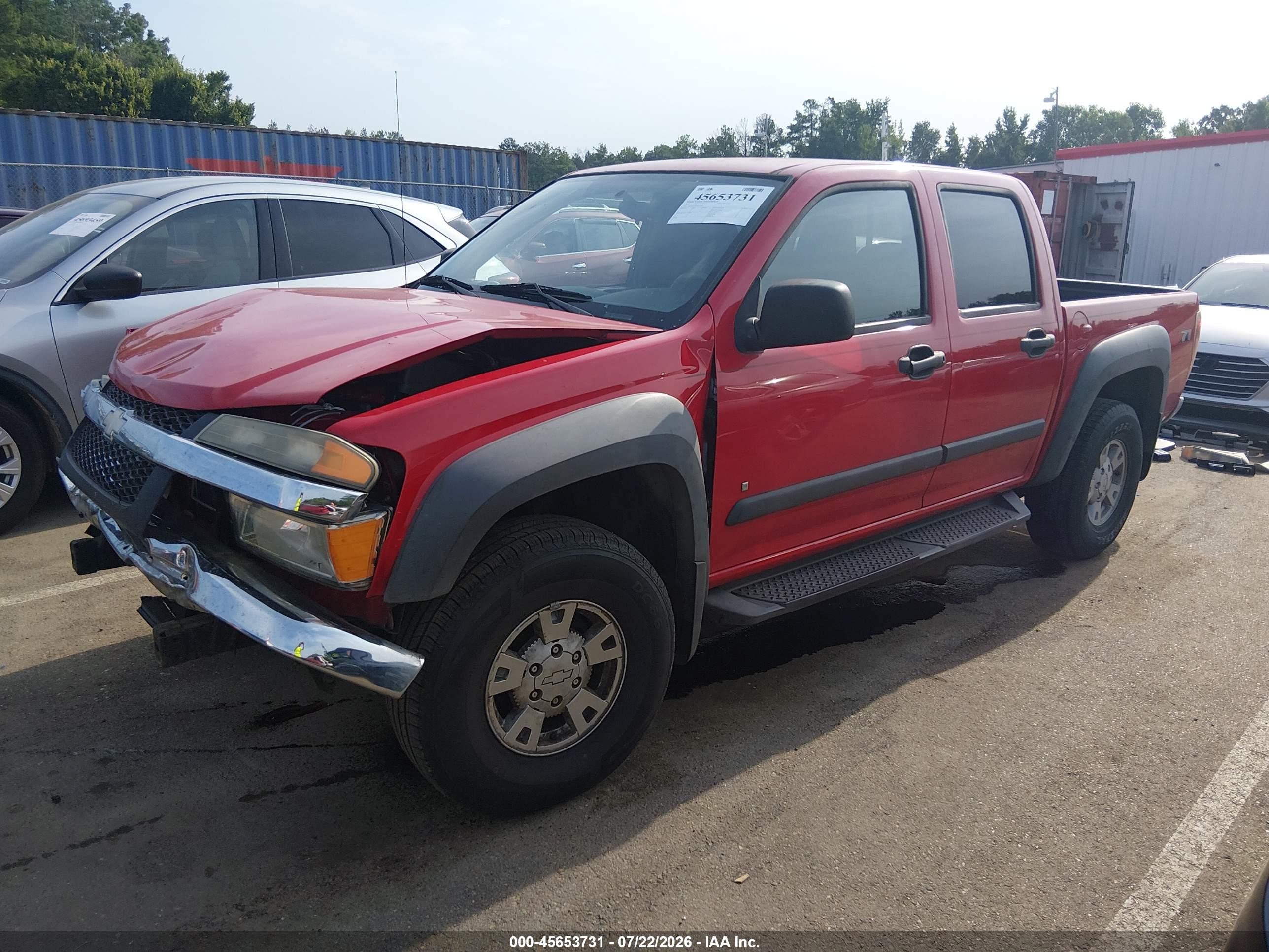 2007 Chevrolet Colorado Lt Red vin: 1GCDS13E678177740