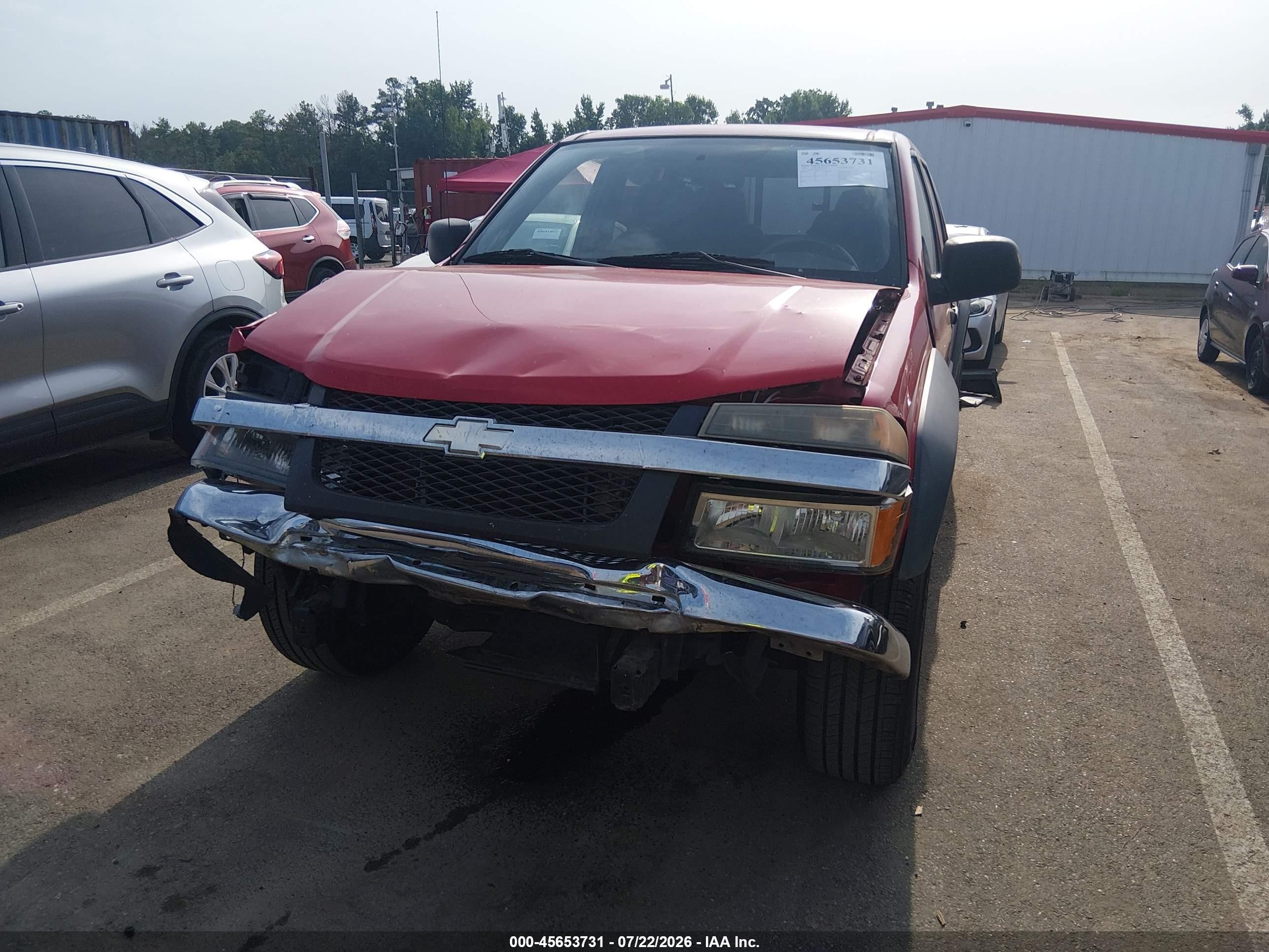 2007 Chevrolet Colorado Lt Red vin: 1GCDS13E678177740