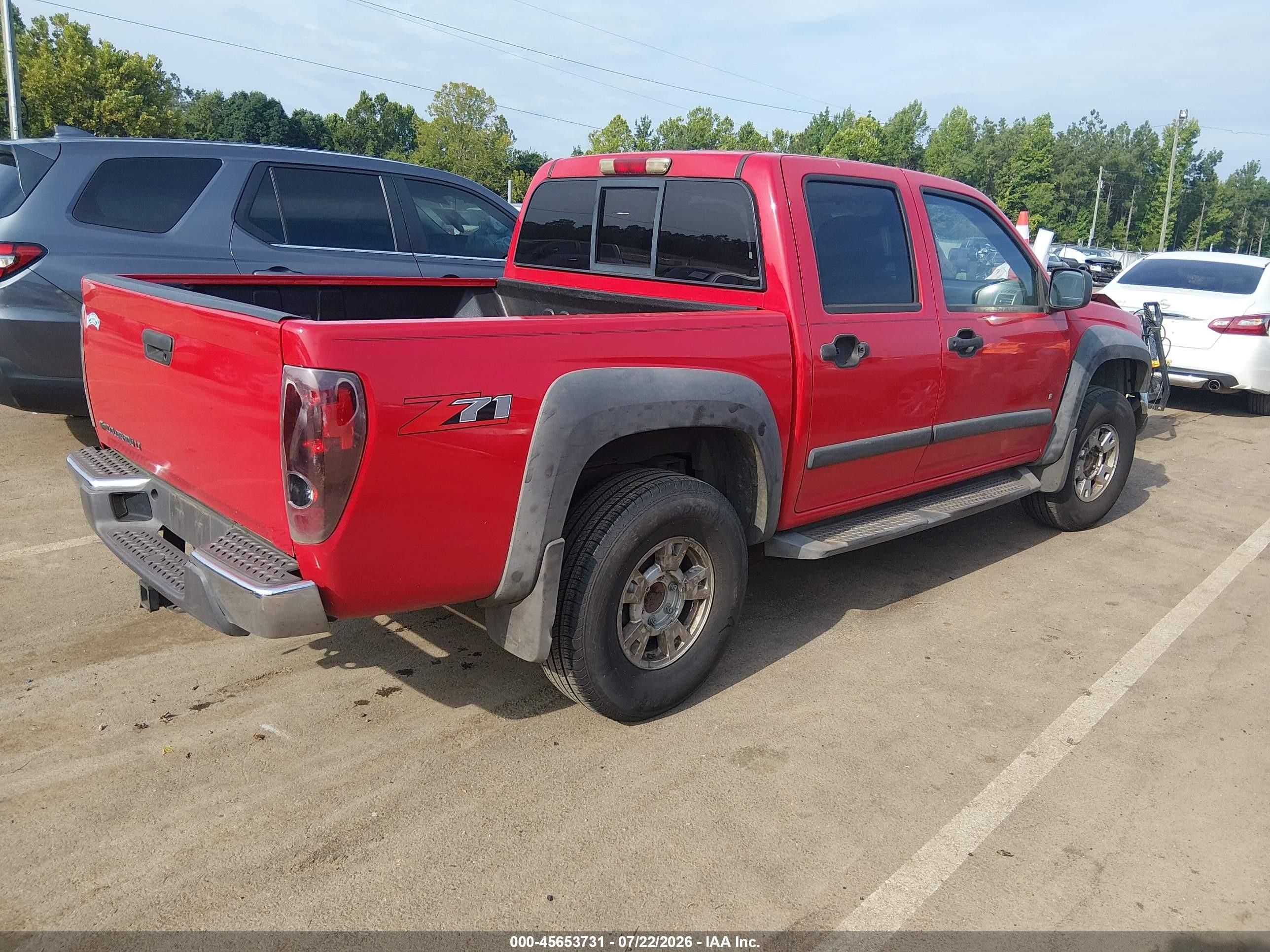 2007 Chevrolet Colorado Lt Red vin: 1GCDS13E678177740