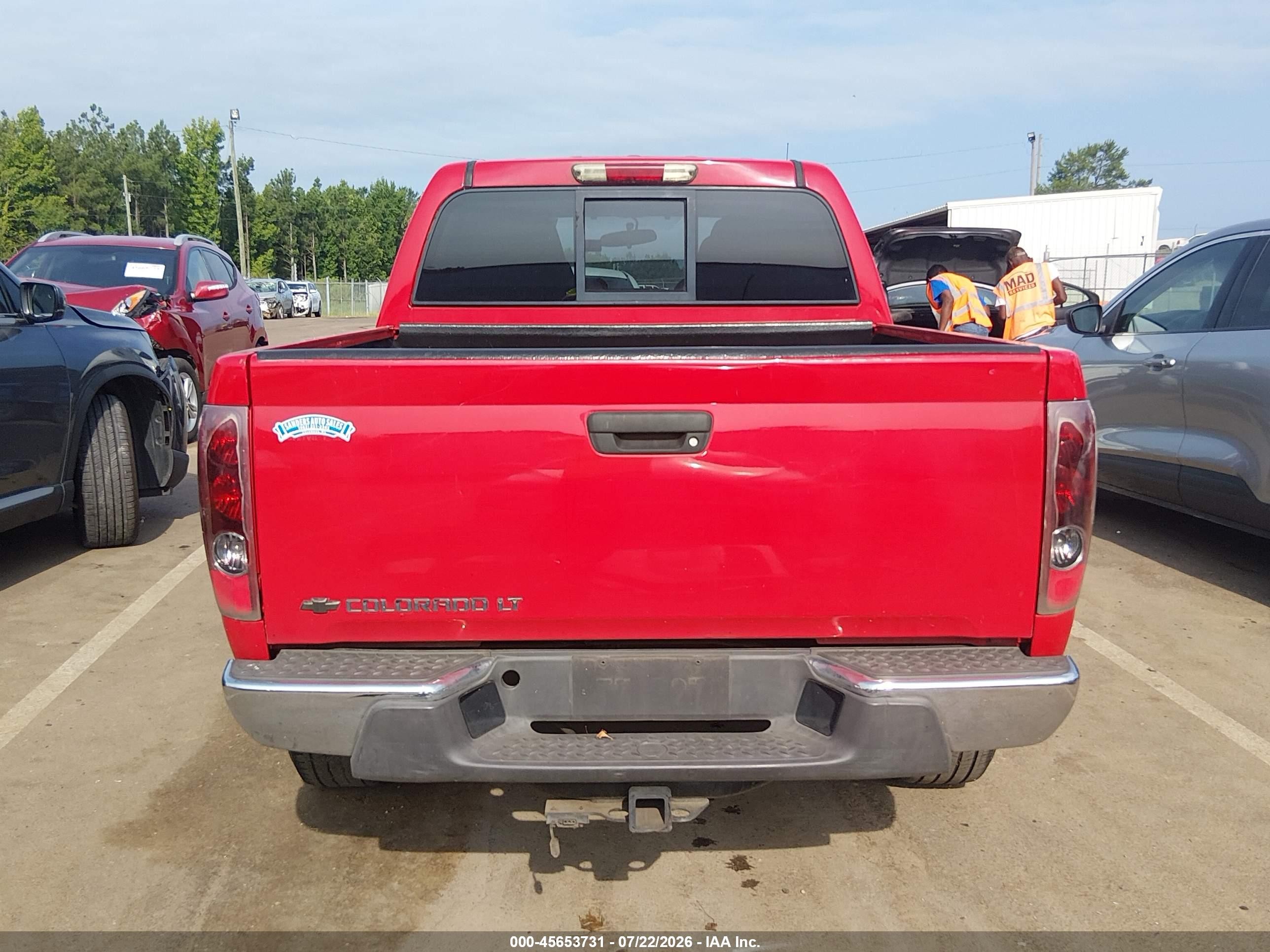 2007 Chevrolet Colorado Lt Red vin: 1GCDS13E678177740