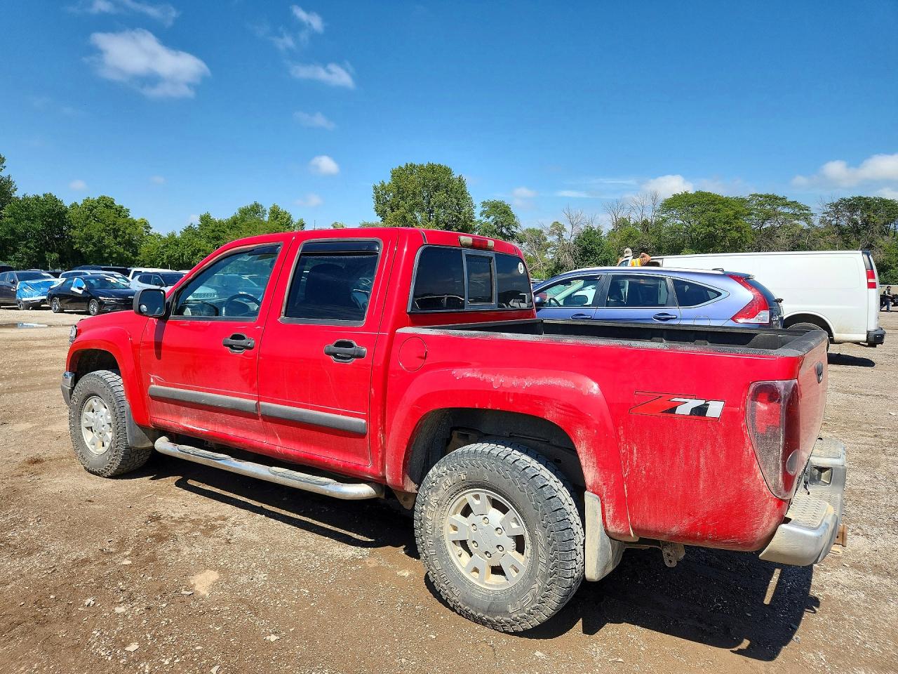 2008 Chevrolet Colorado Red vin: 1GCDS13E888115645