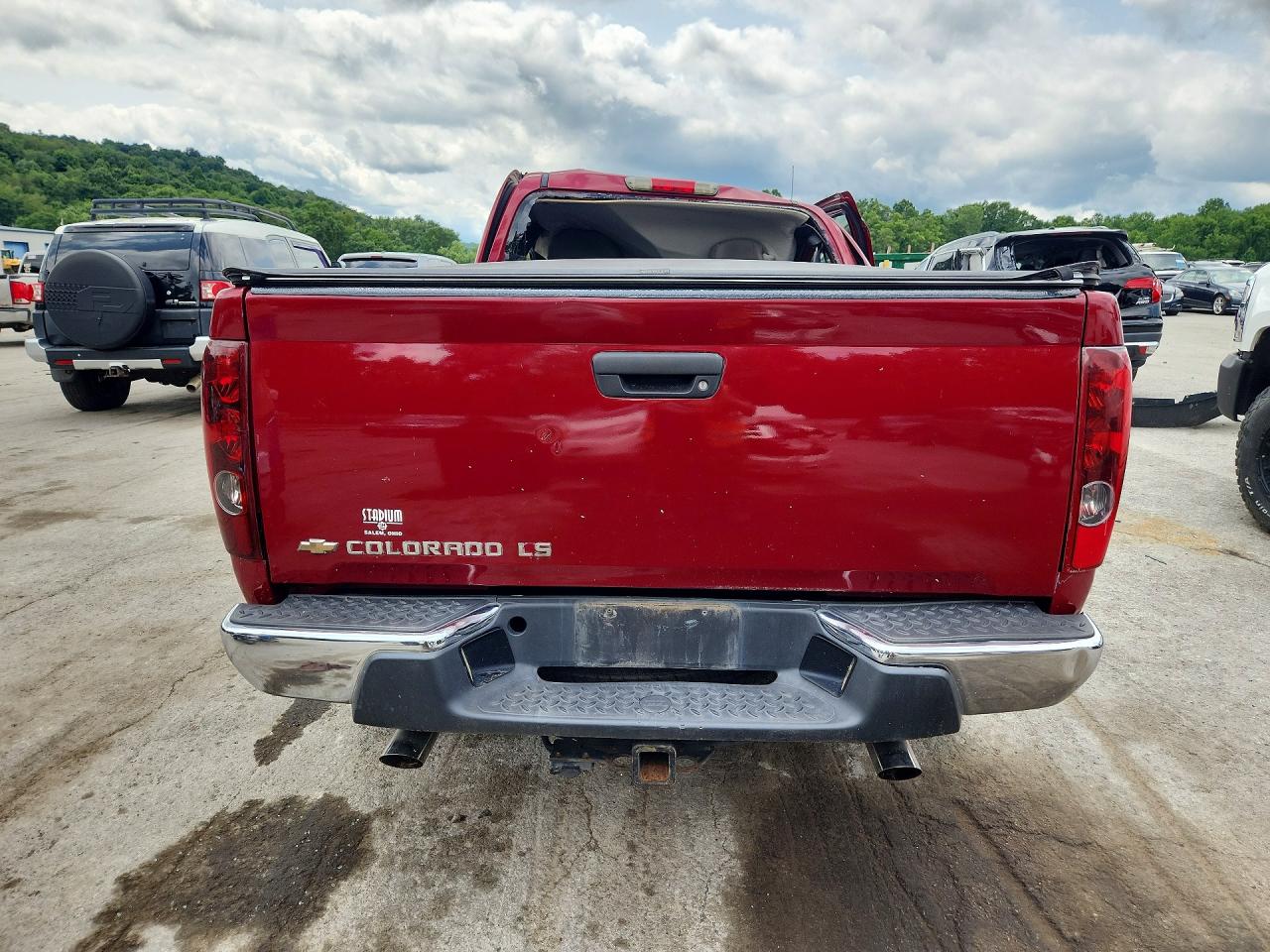 2005 Chevrolet Colorado Burgundy vin: 1GCDS196258187291